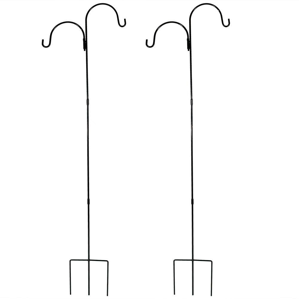 Pure Garden Set of Two Shepherd Hooks - Metal Poles with Hooks for Hanging  Baskets, Bird Feeders, and More & Reviews
