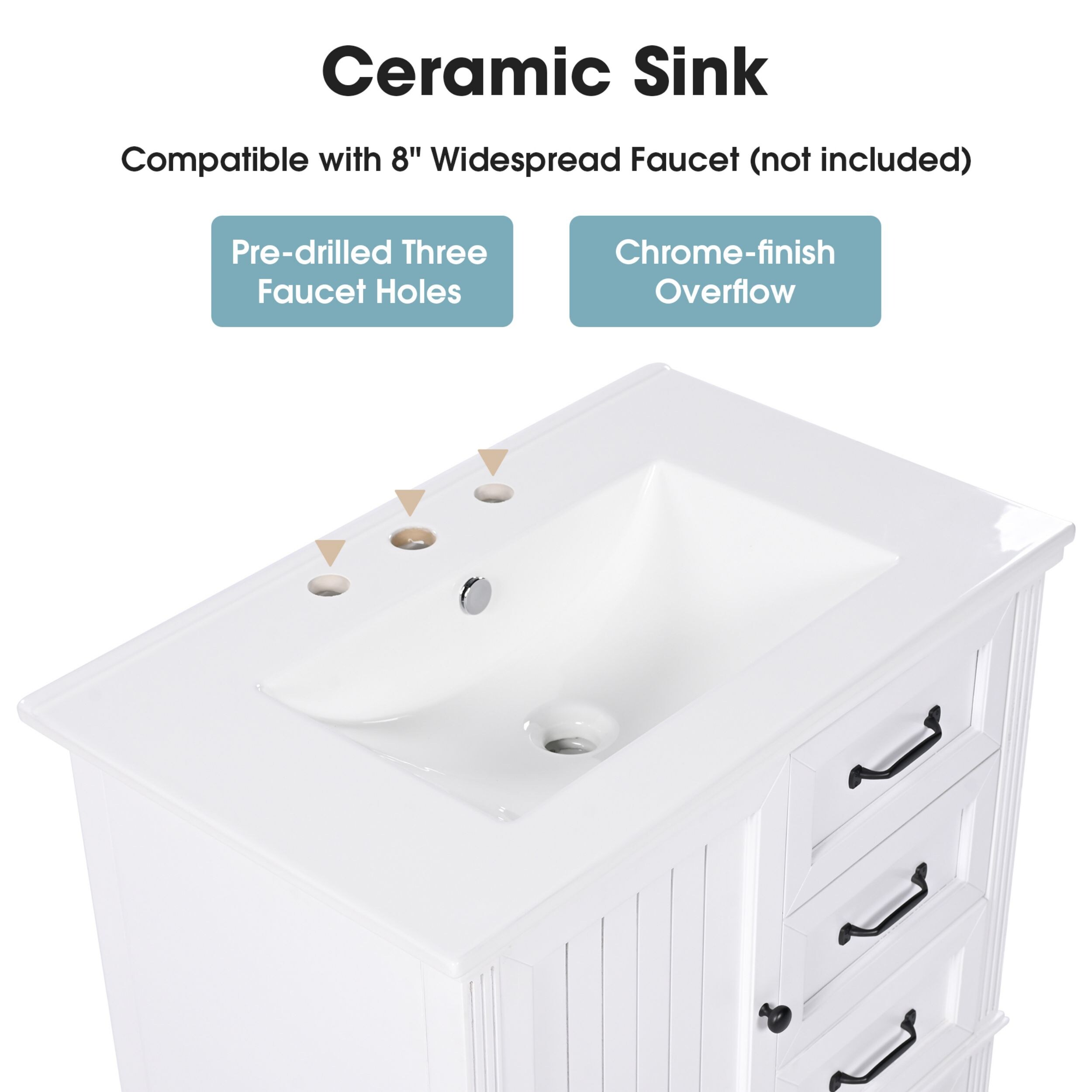 WELLFOR GIZBSO06MR Bath-Vanity-Combo - View #6