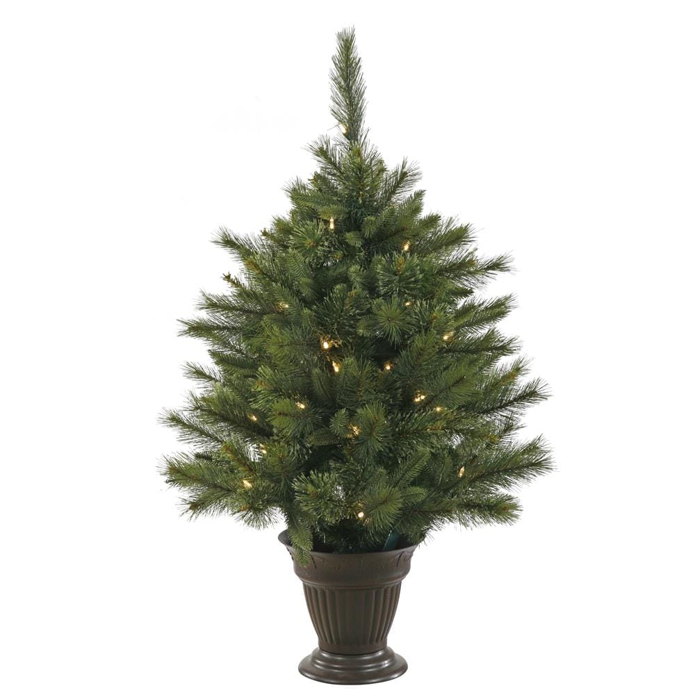 Vickerman A118536LED 3.5-Feet Pre-lit Artificial Christmas Tree with White LED Lights