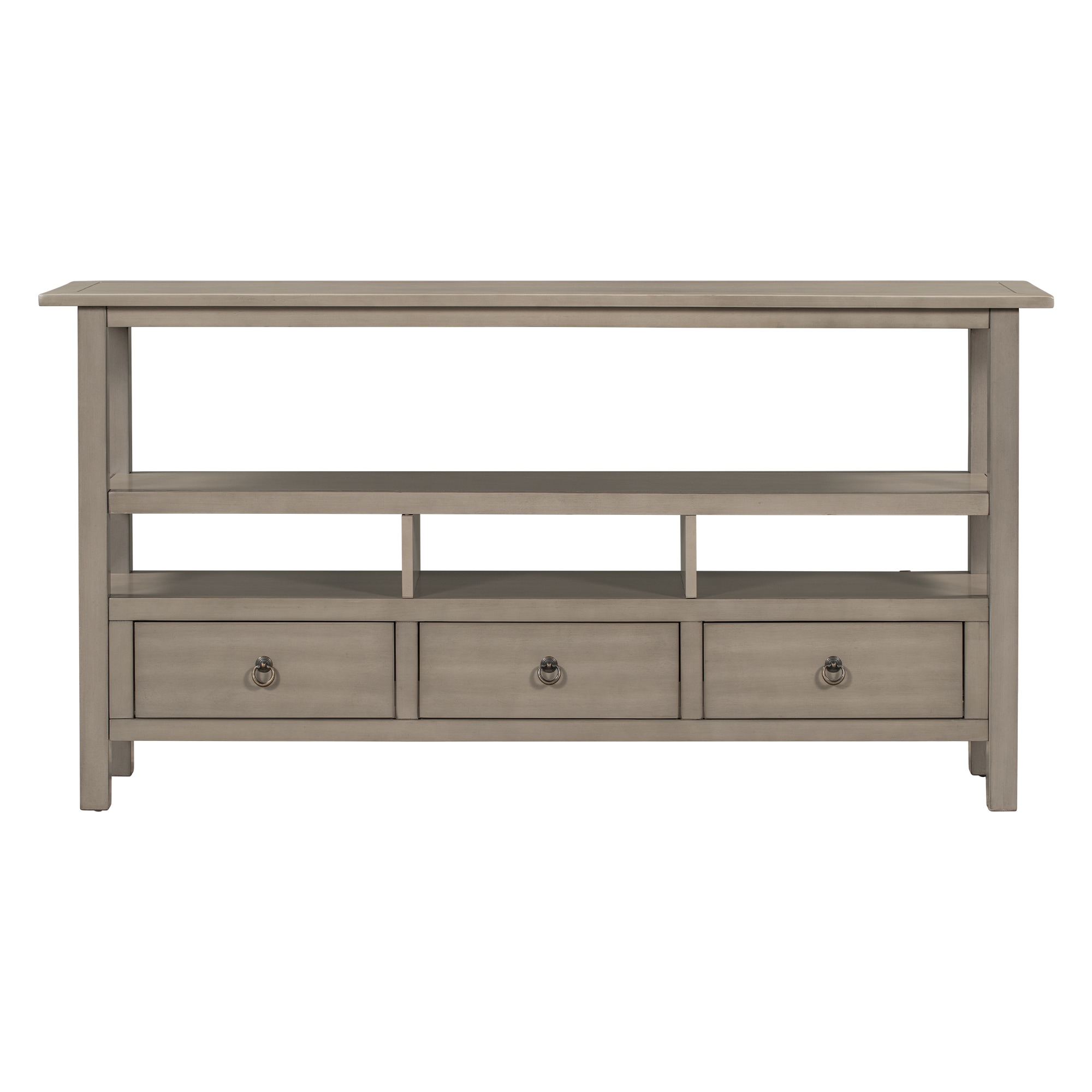 AHIOU HOME ZAAH-CT298607E Rustic Gray Wash Console table