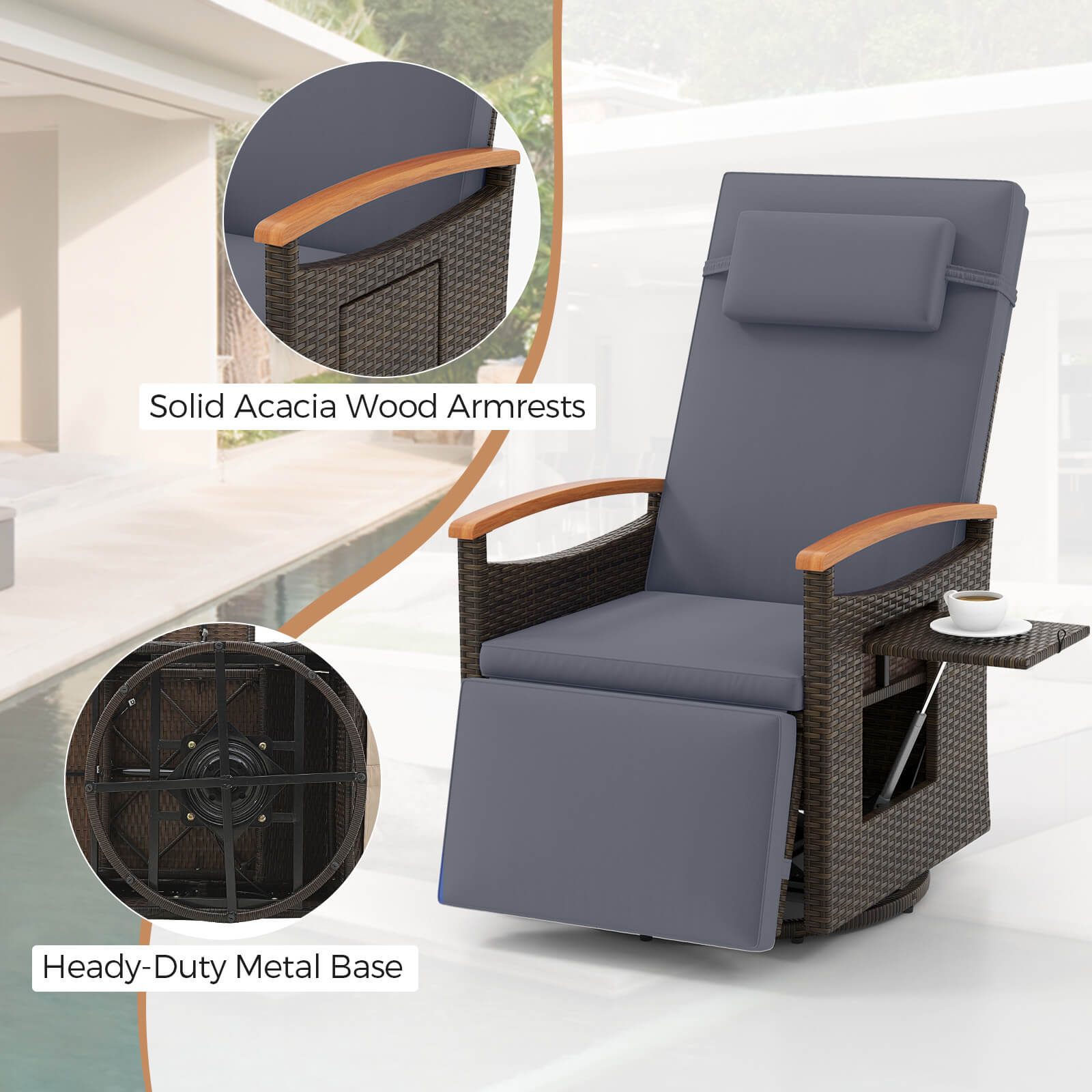 Costway HCST08291 Chaises-Settees - View #7