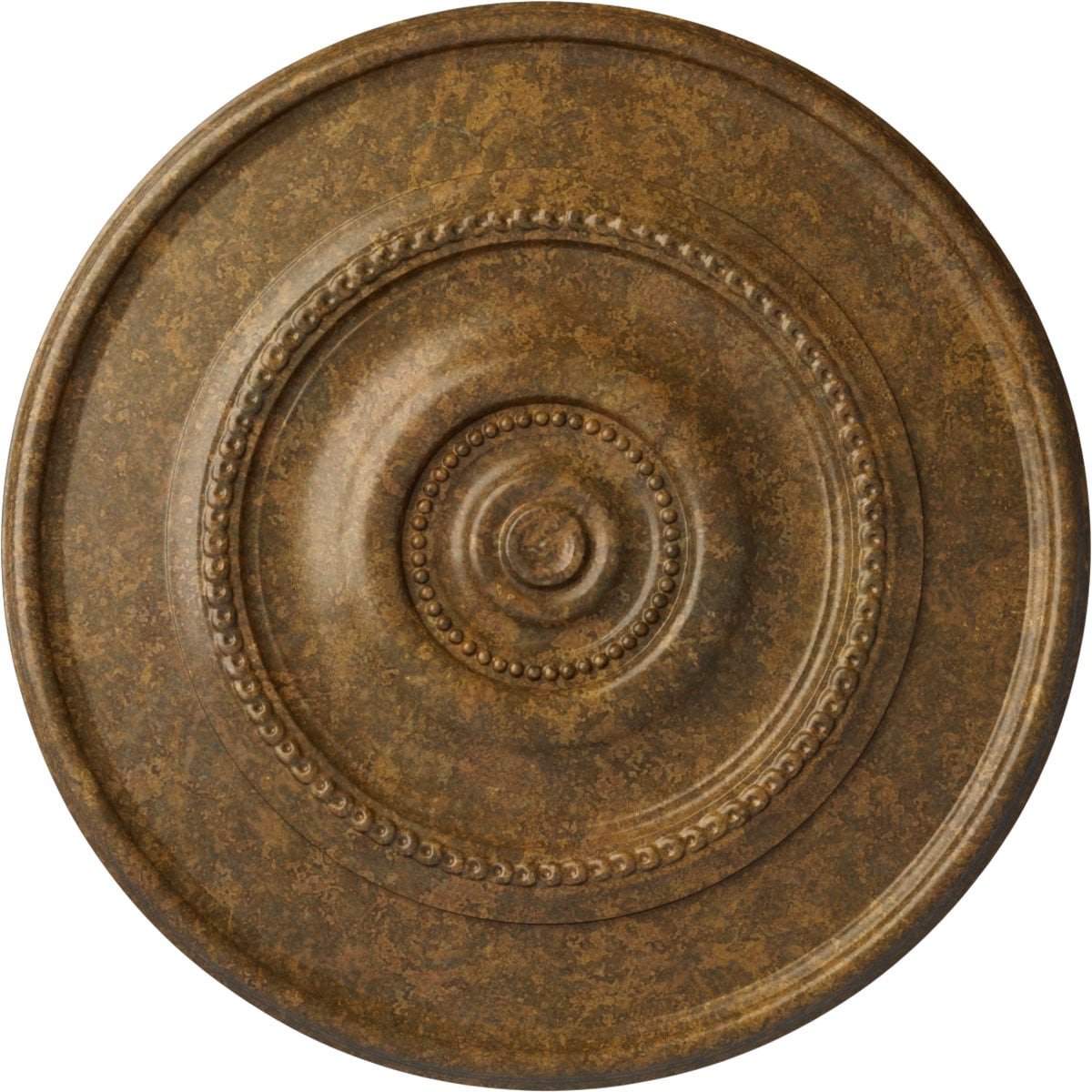 Ekena Millwork CM30DYRZS Dylar 30-in W x 30-in L Painted Rubbed Bronze Polyurethane Whole Ceiling Medallion