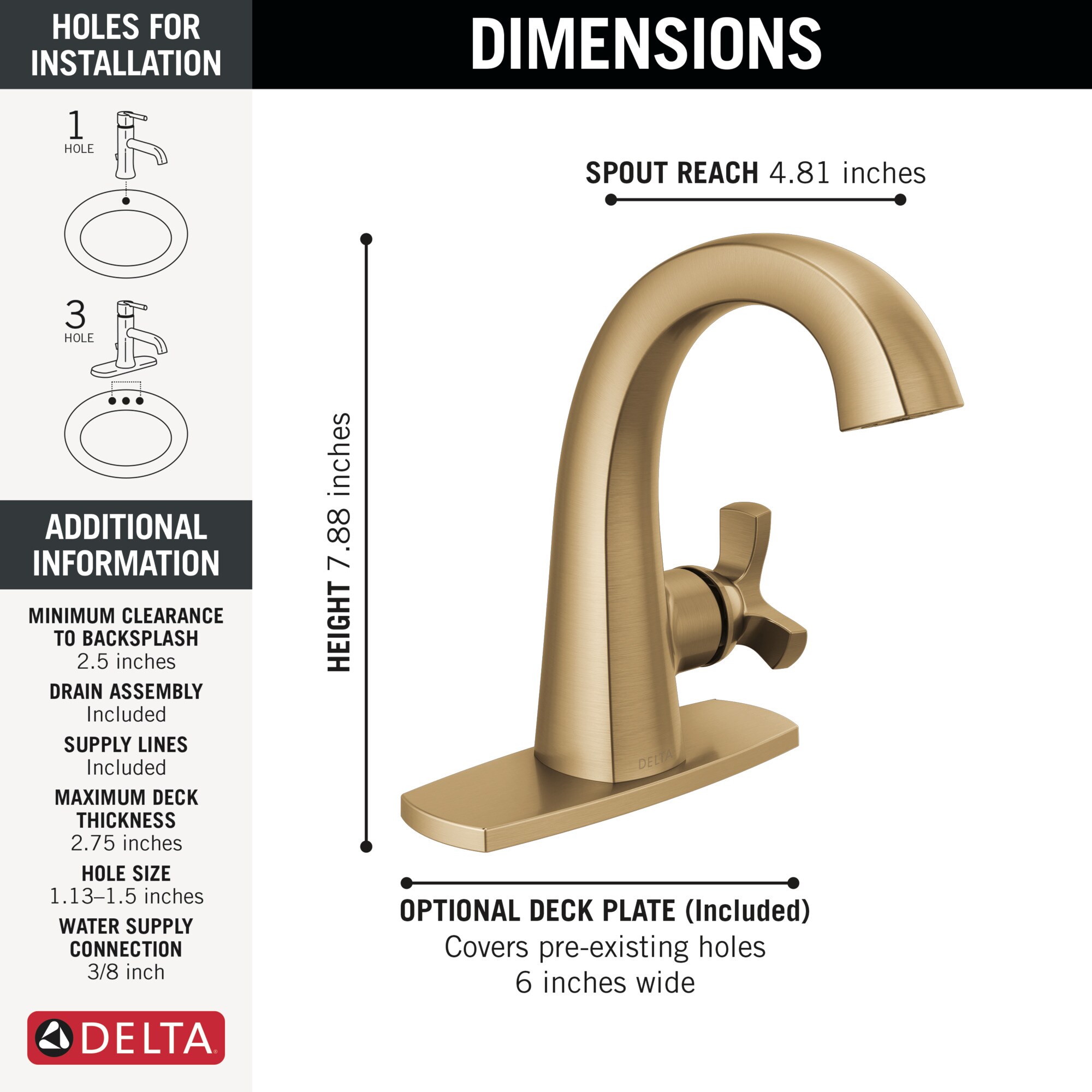 Delta 5776-CZ-PR-MPU-DST Lavatory-Faucets - View #3