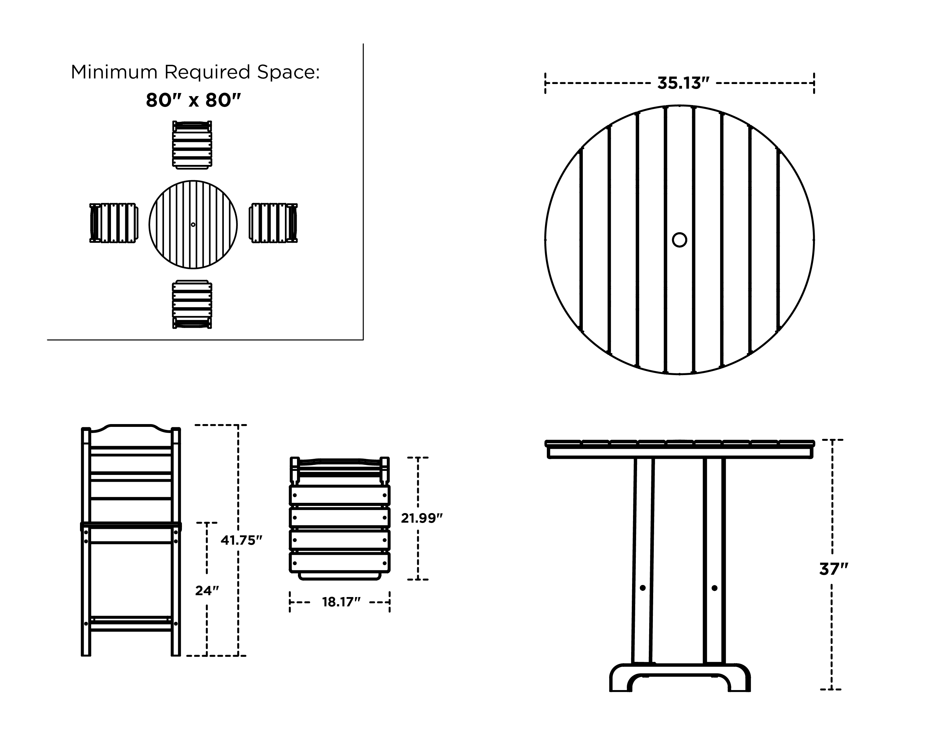 POLYWOOD PWS2542-1-MA Patio-Dining-Sets - View #8