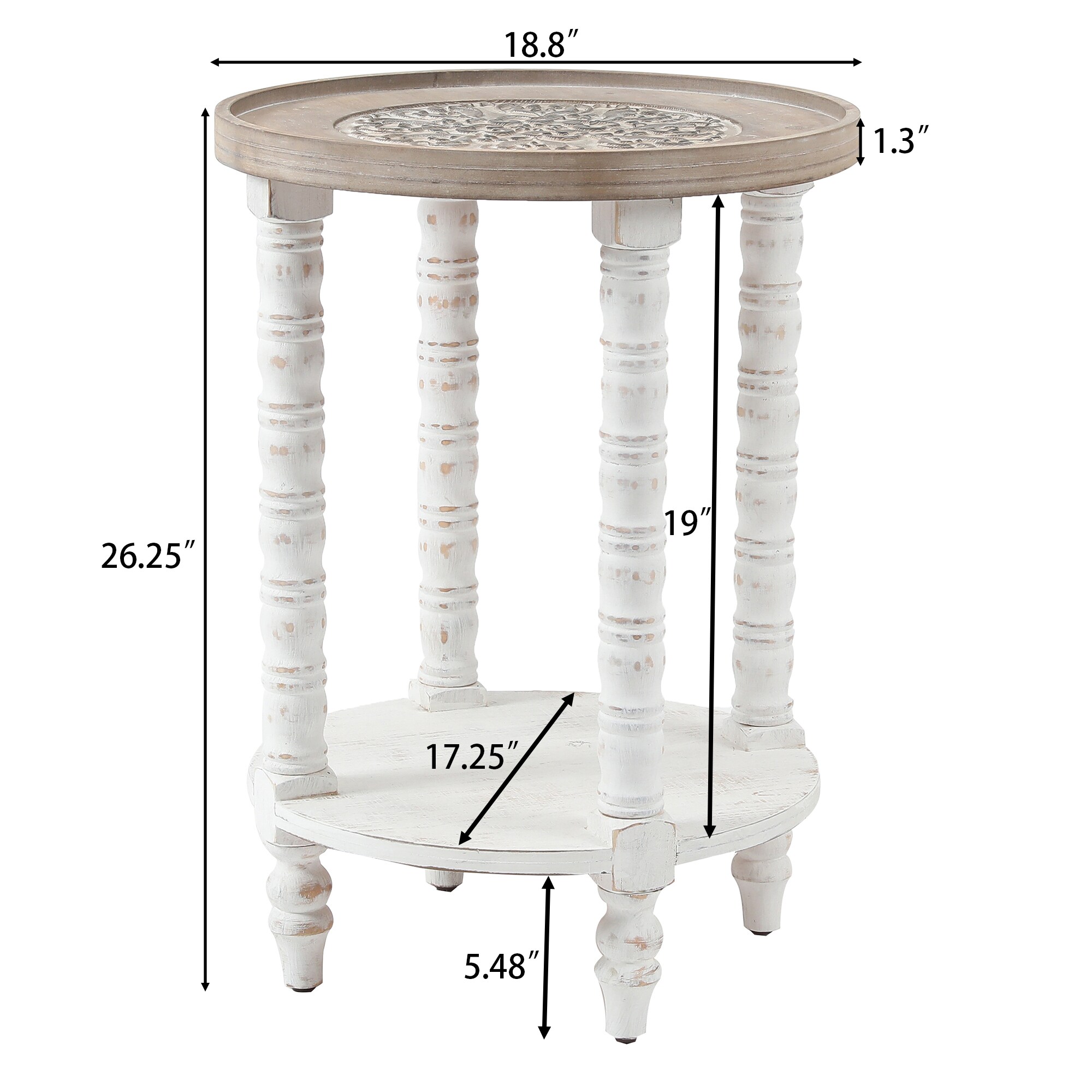 LuxenHome WHIF955 End-Tables - View #9