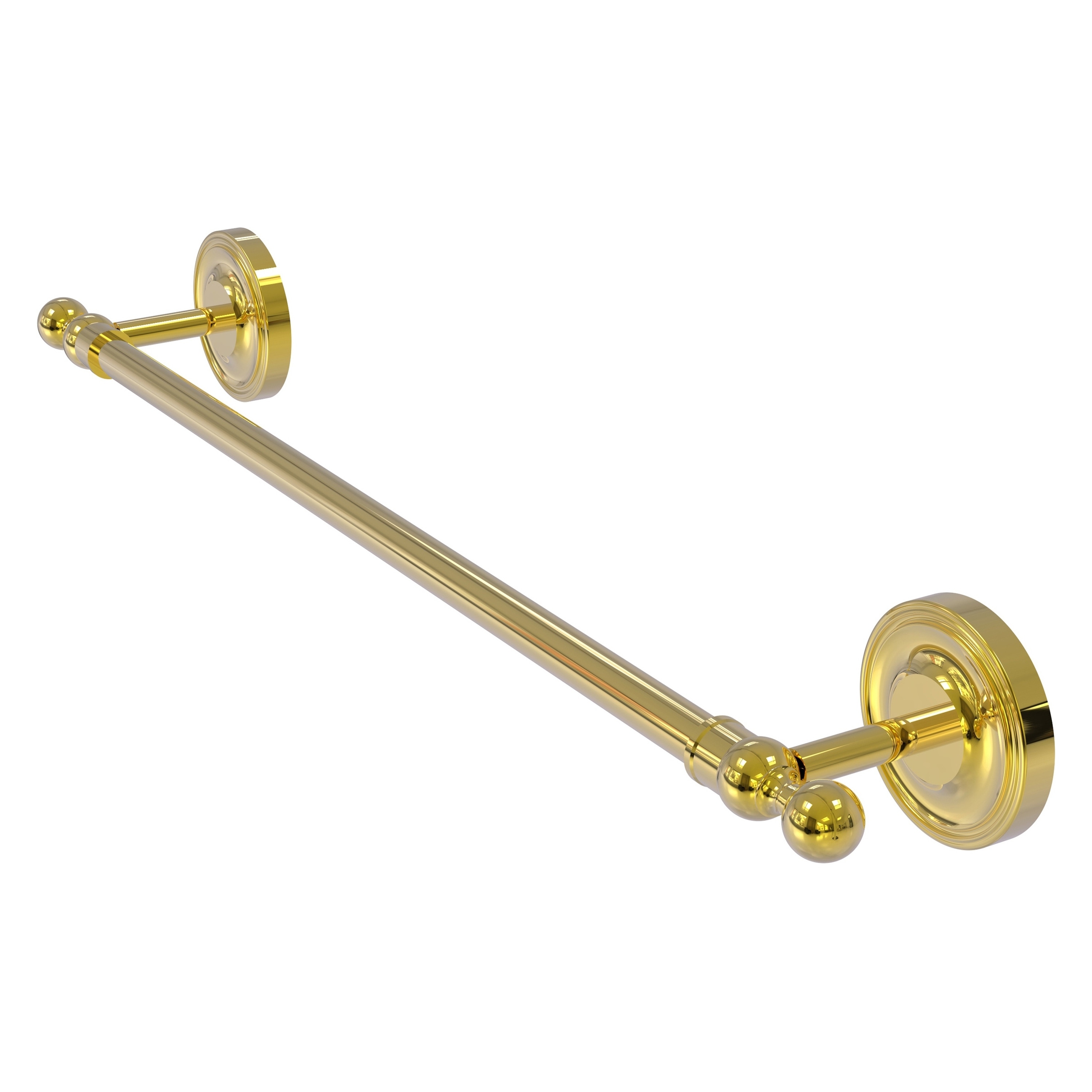 Allied Brass R-41/24-PB Regal 24-in Polished brass Wall mount Single Towel Bar