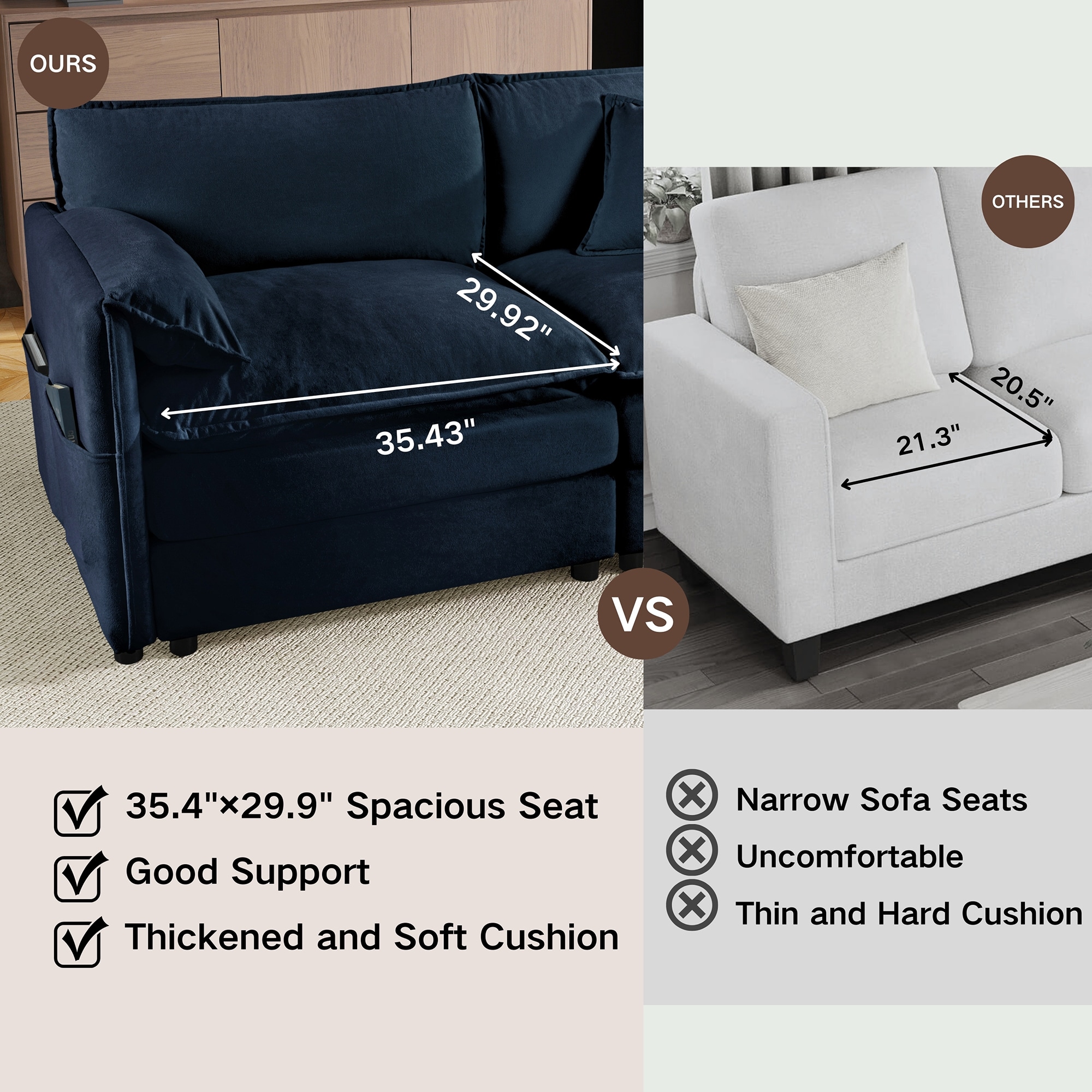 SINOFURN SYA330118BN Sofas-Loveseats - View #12