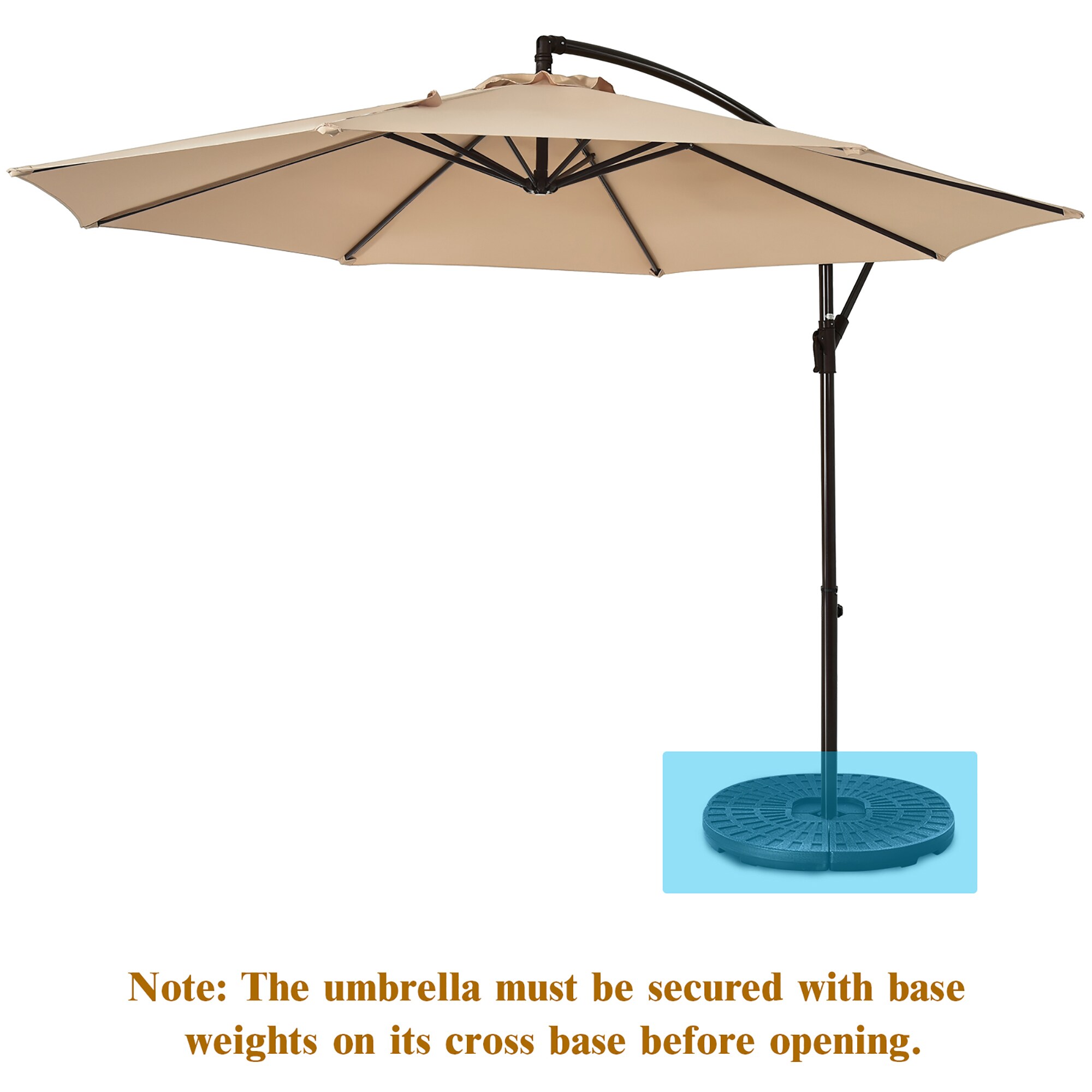 Costway OP70703BE Umbrellas-2 - View #6