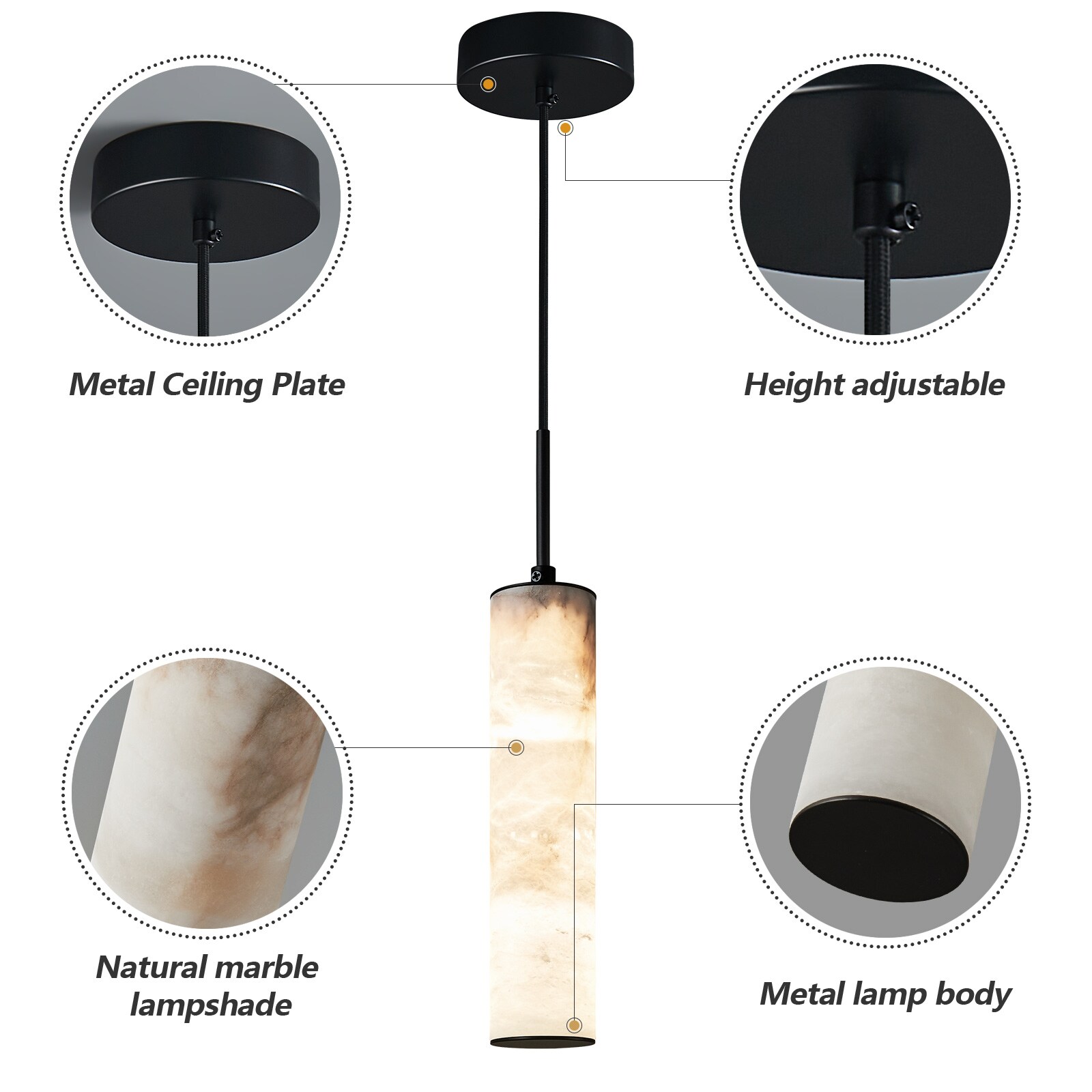 ZHLLMQ JP-3132-1S-BLACK-1 Pendant-Lights - View #4