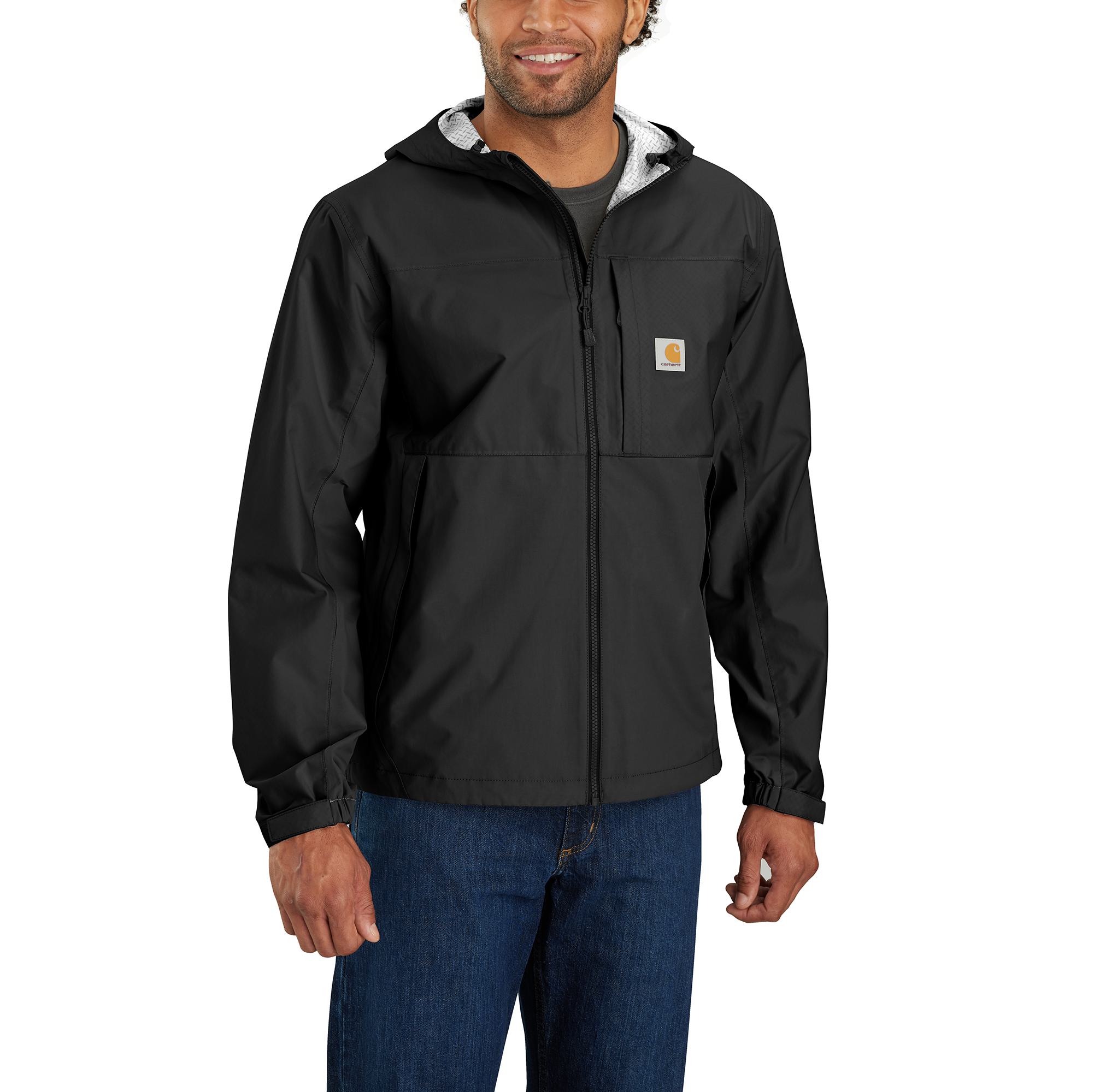 Carhartt Men's Black Hooded Rain jacket ( M )