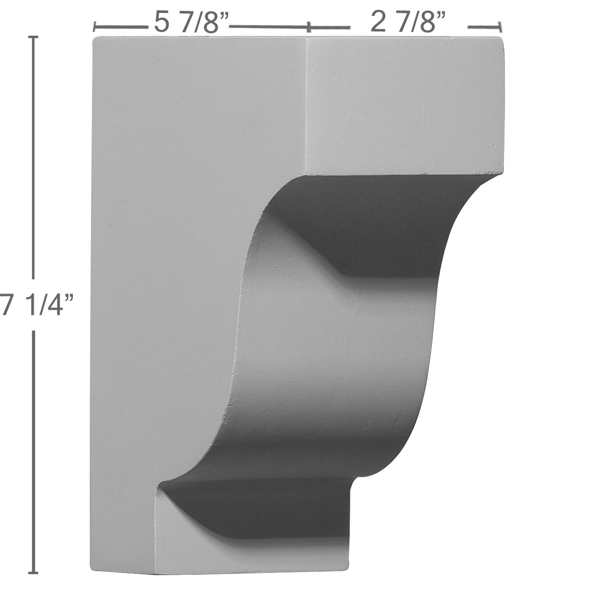 Ekena Millwork COR05X02X07TR corbels - View #2