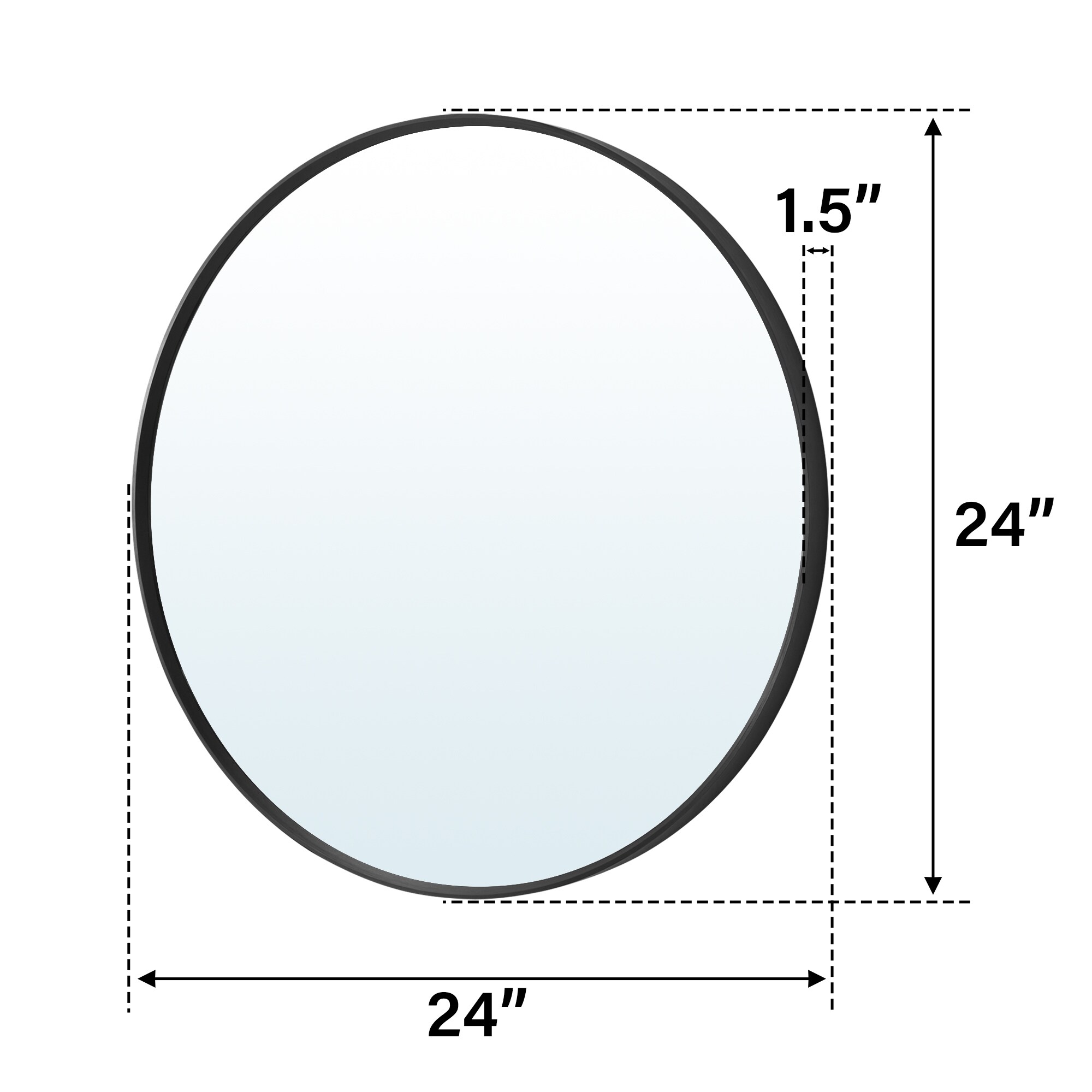 Forclover MRE-R2424MB Framed-Bath-Mirrors - View #11