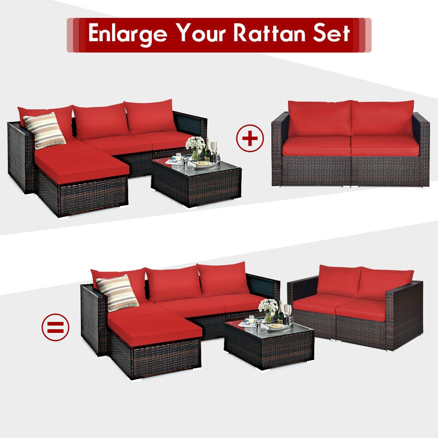 WELLFOR OUGN68681ARE+ Patio-Conversation-Sets - View #3