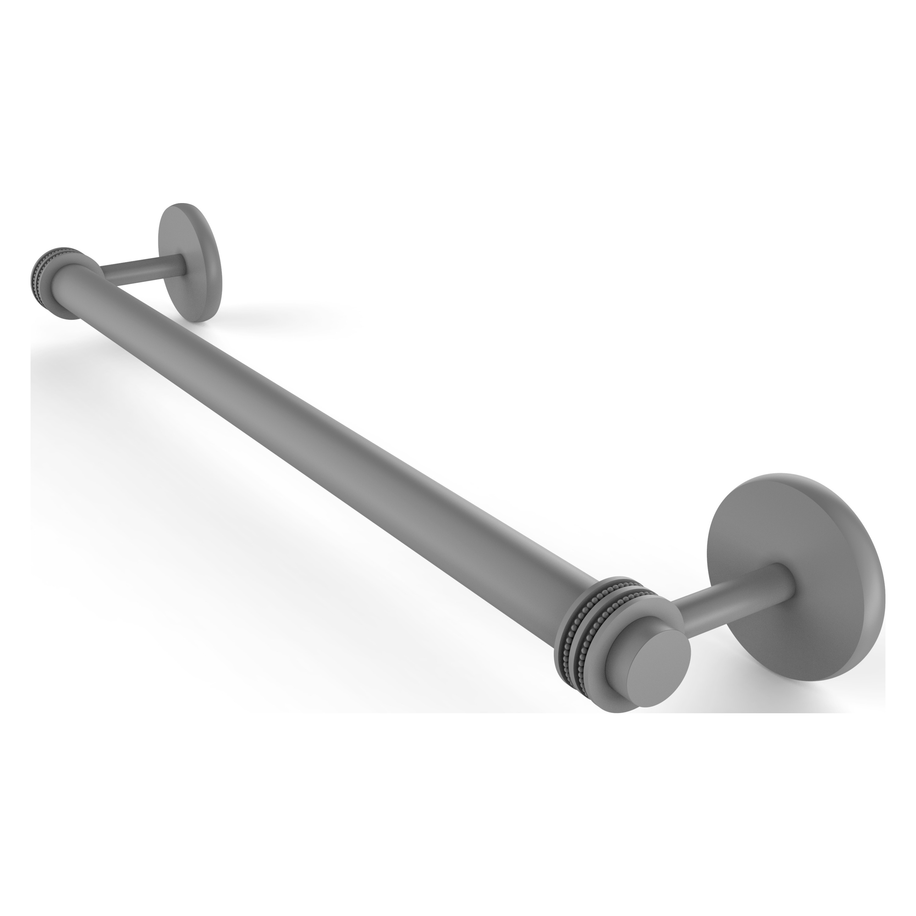 Allied Brass 7251D/30-GYM Satellite Orbit Two 30-in Matte Gray Wall mount Single Towel Bar