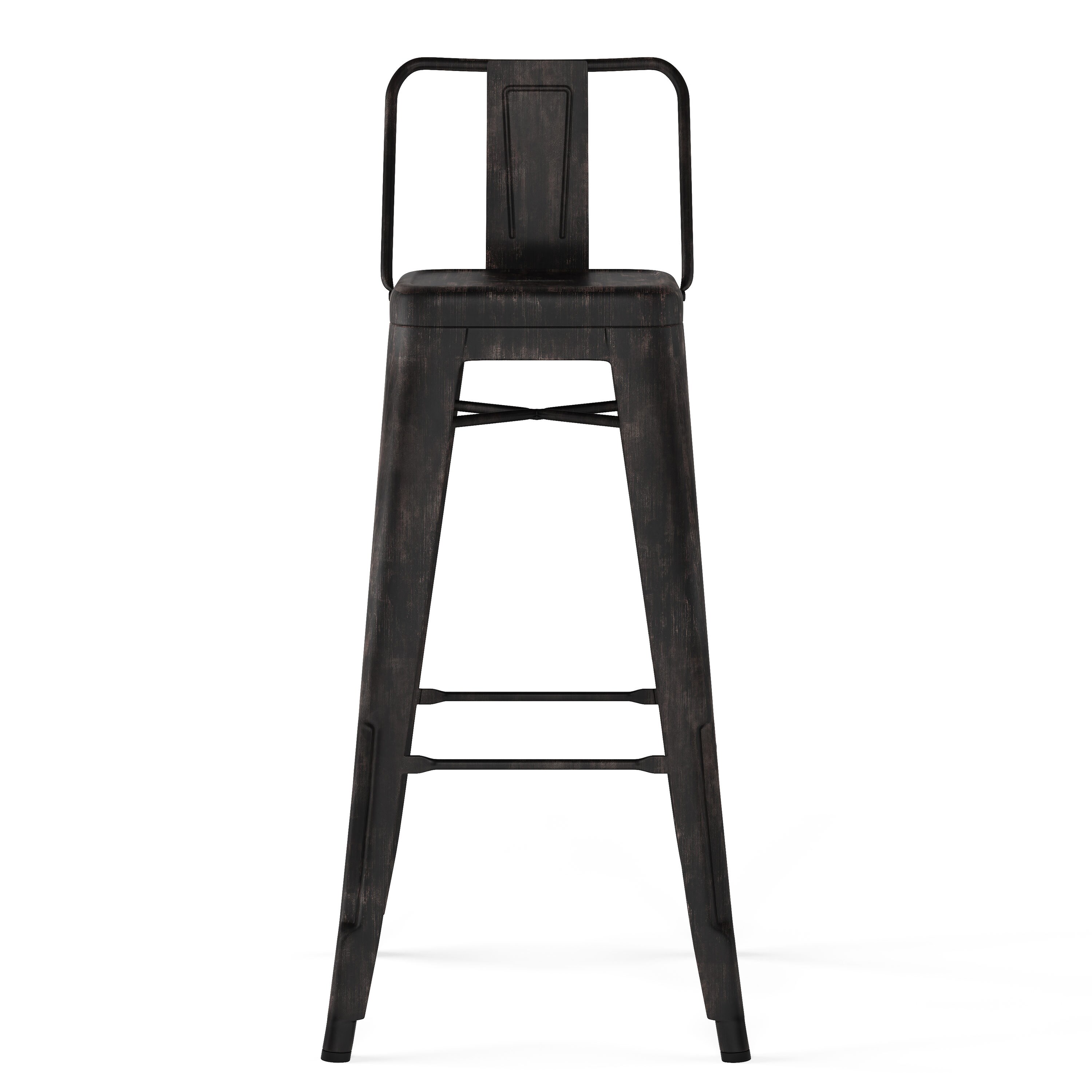 Simpli Home Rayne Set of 2 Distressed Black 30.2-in H Bar
