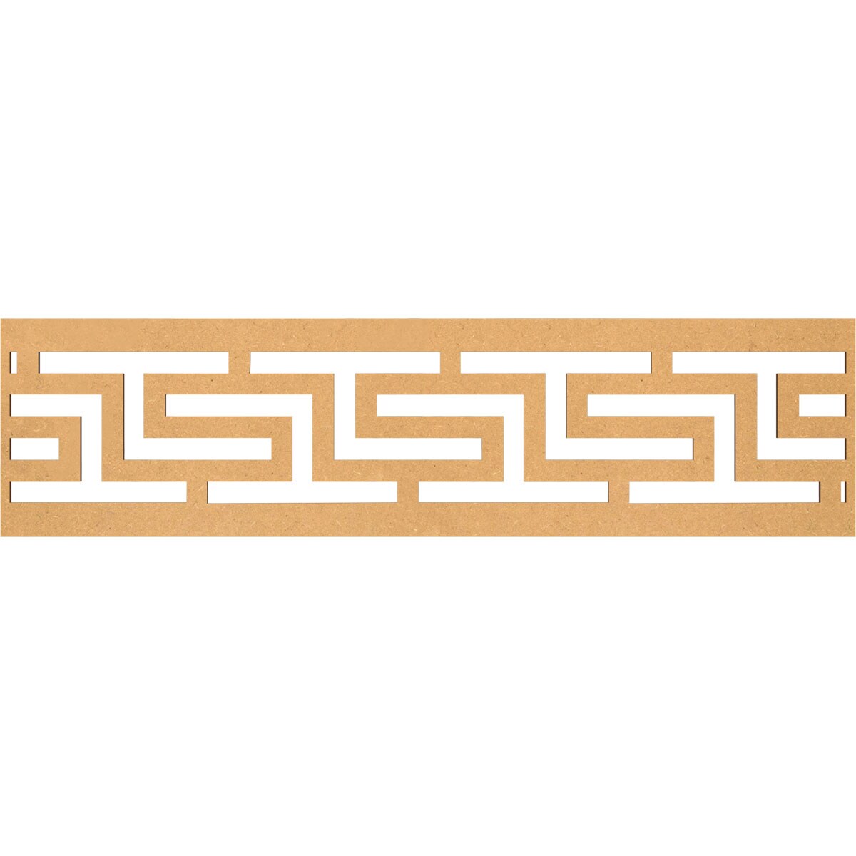 Ekena Millwork MLDA12X47TULMF Tulum Fretwork Flat Trim 12-in x 3.92-ft Brown Unfinished 2157830 Pierced Wall Panel Moulding