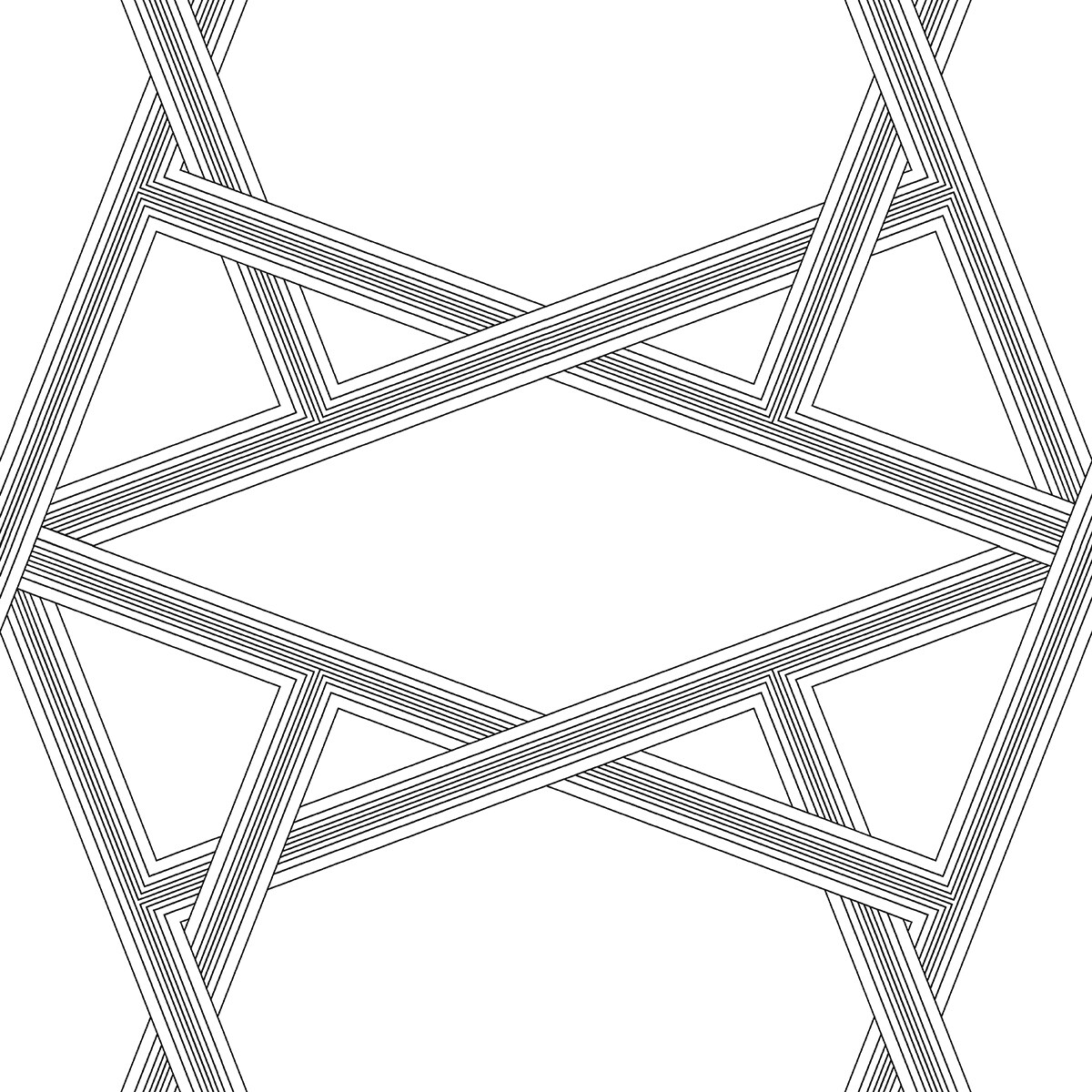 NextWall NW44300 31.35-Sq. Feet Onyx Vinyl Geometric Self-adhesive Peel and Stick Wallpaper