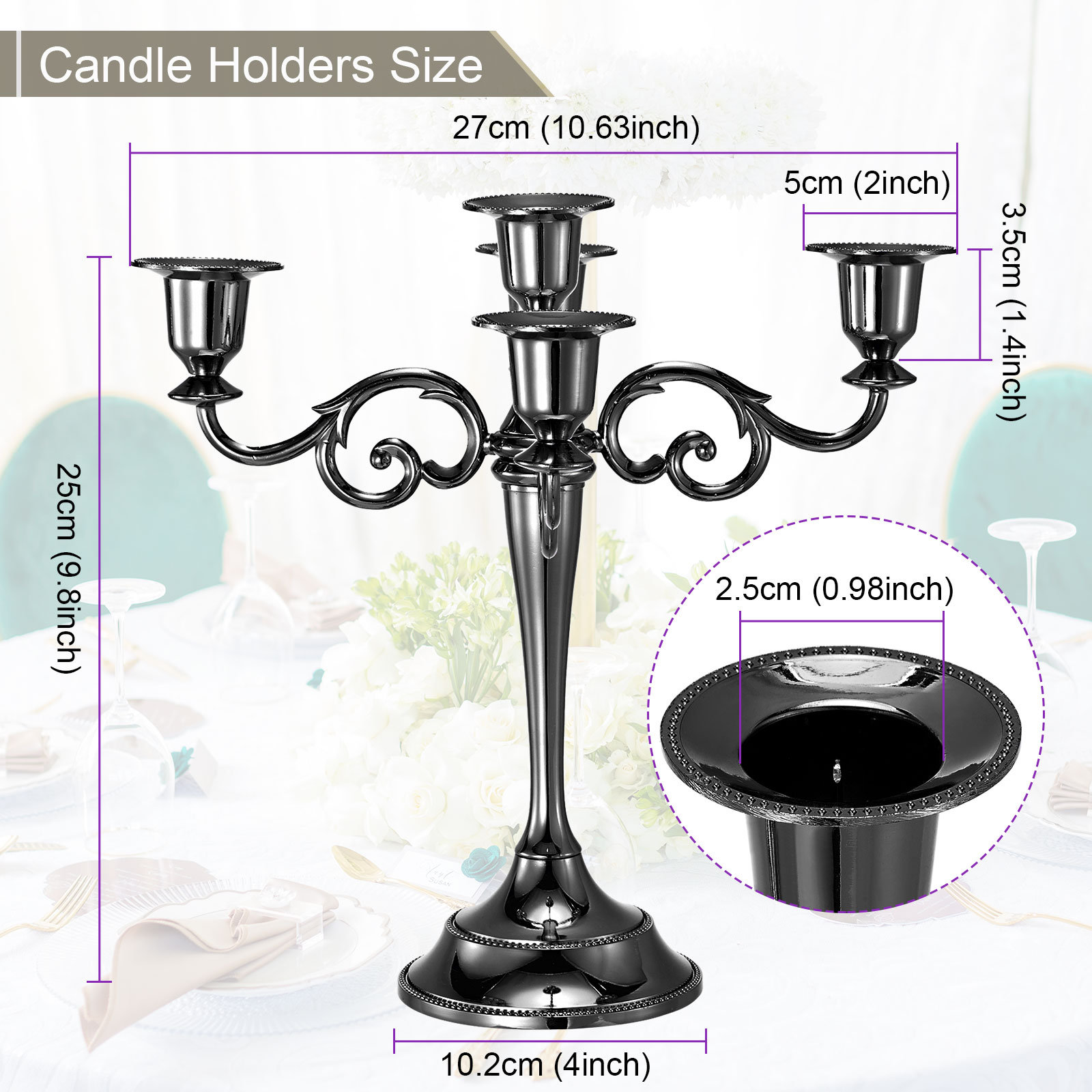 PATIKIL S25120800UX4585 Candle-Holders - View #2