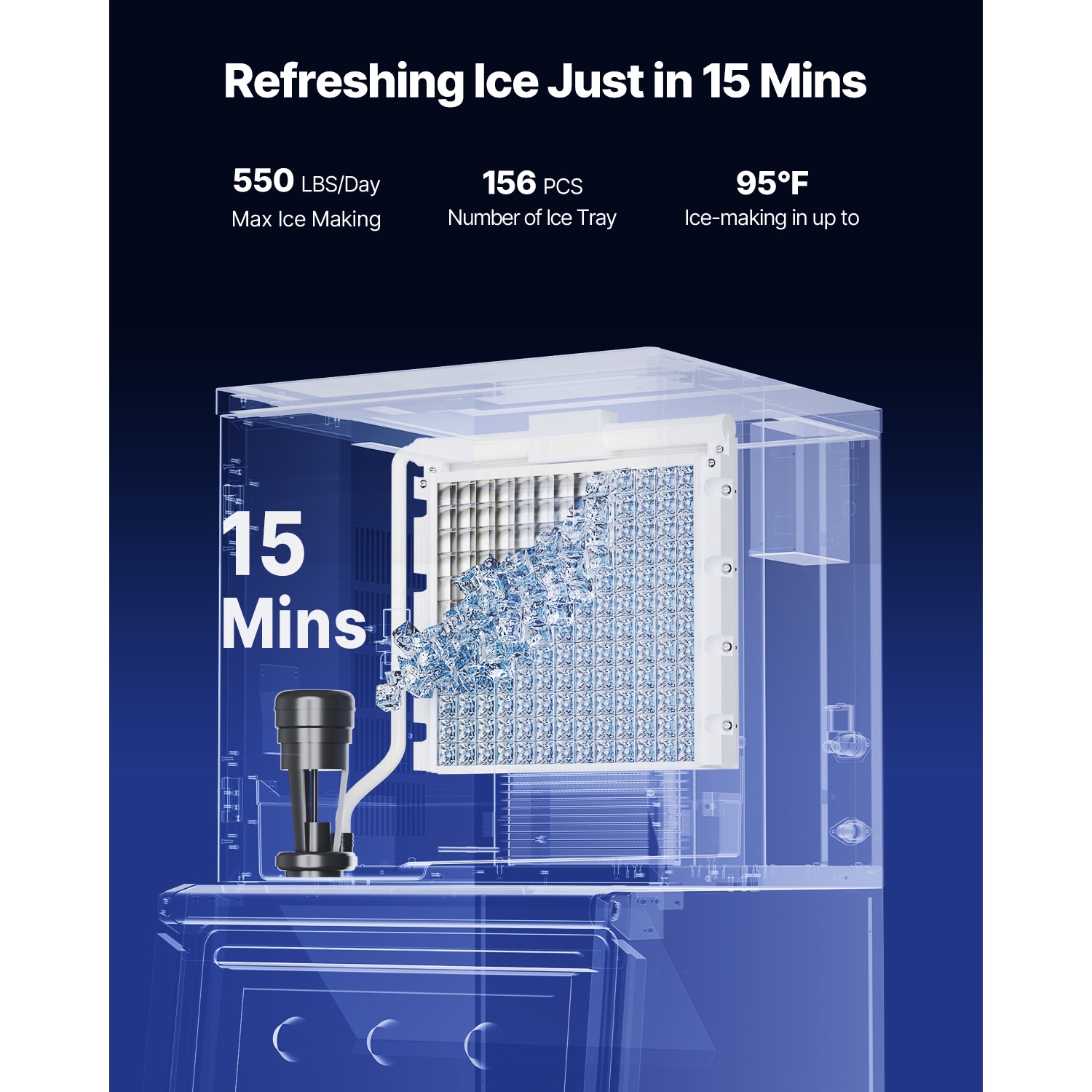 VEVOR ZBJLB-400T-ZH0001V1 Ice-Makers - View #3
