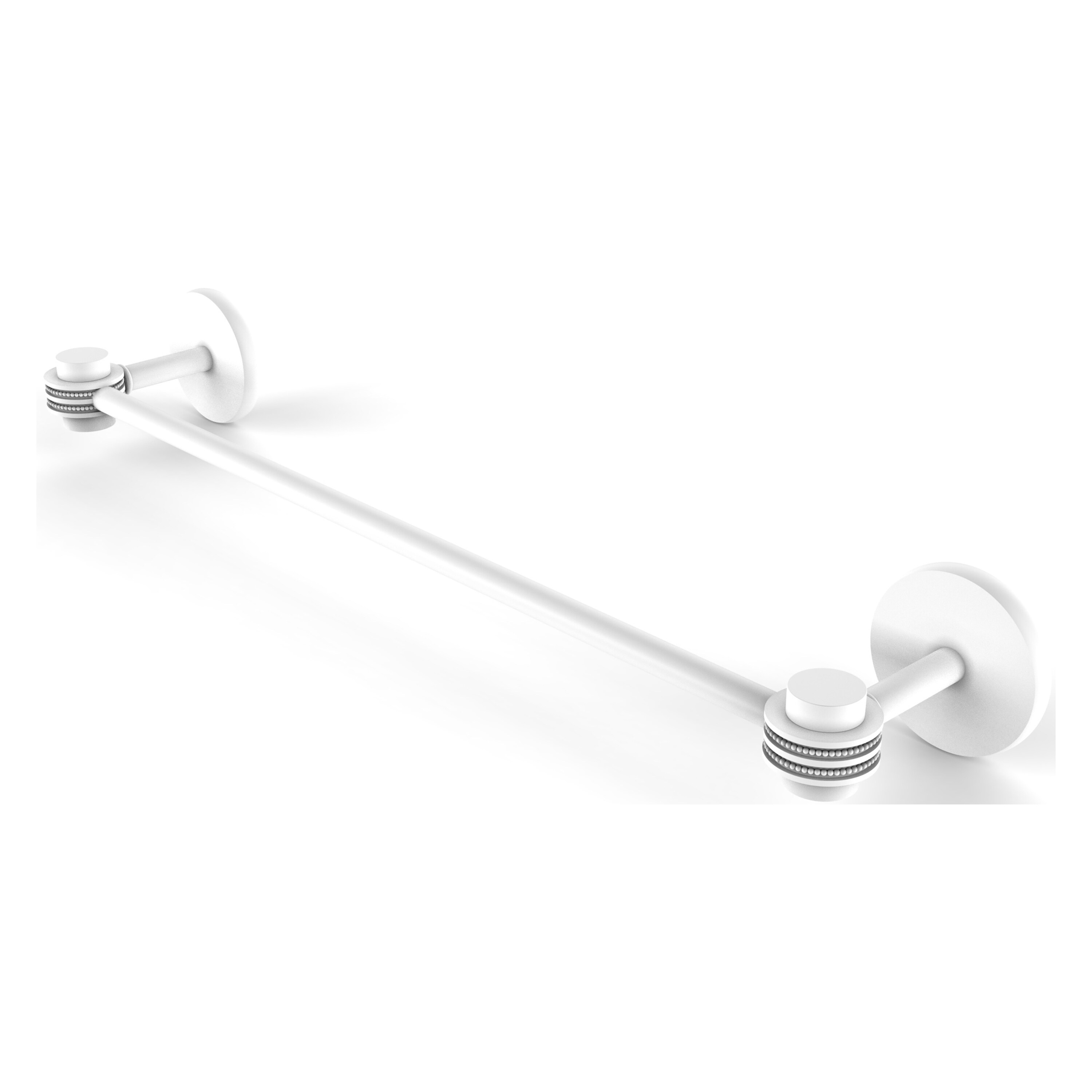 Allied Brass 7131D/30-WHM Satellite Orbit One 30-in Matte White Wall mount Single Towel Bar