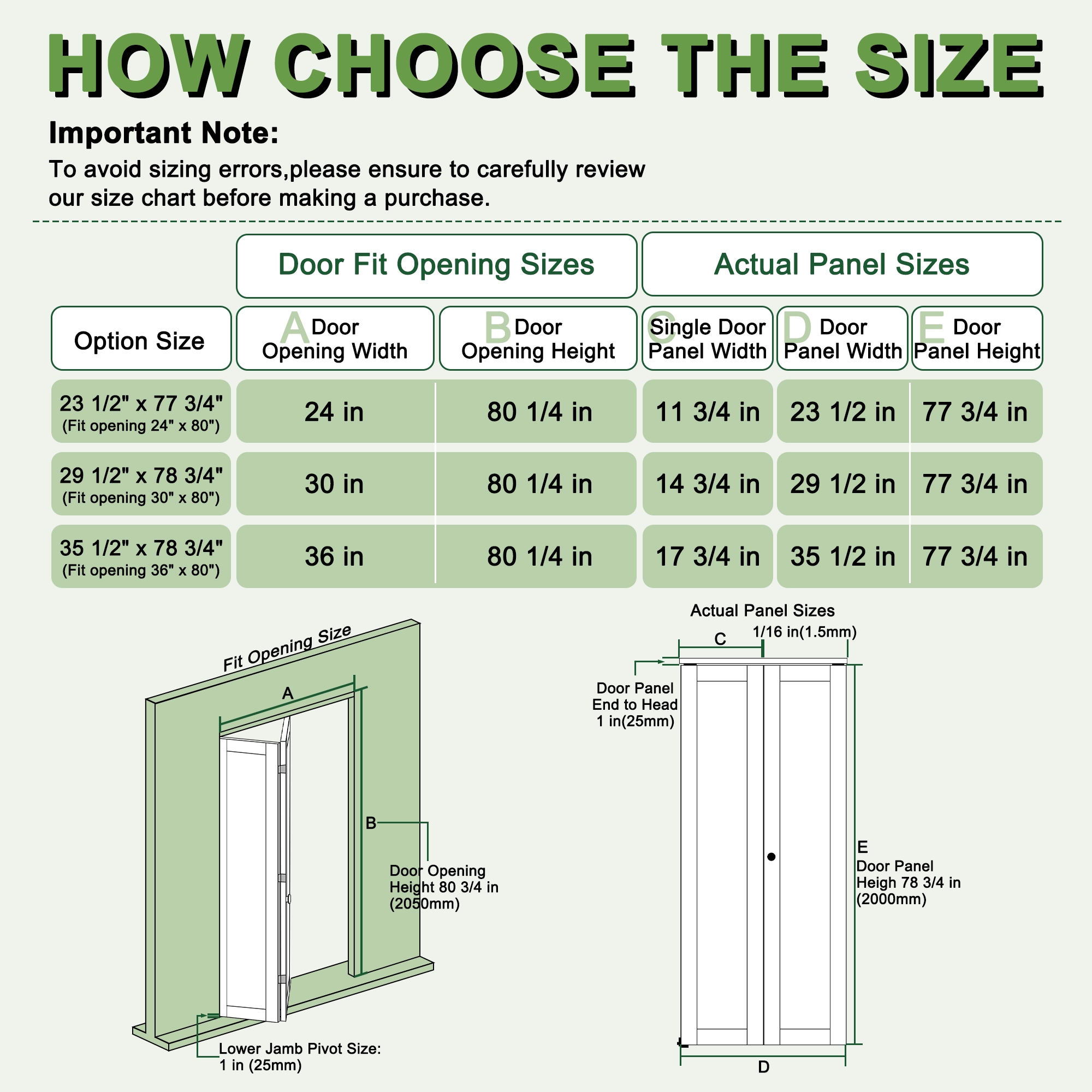 JUJUBON IN-BIWT-BF-XB-3L-60 Bifold-Sliding-Closet-Doors - View #5