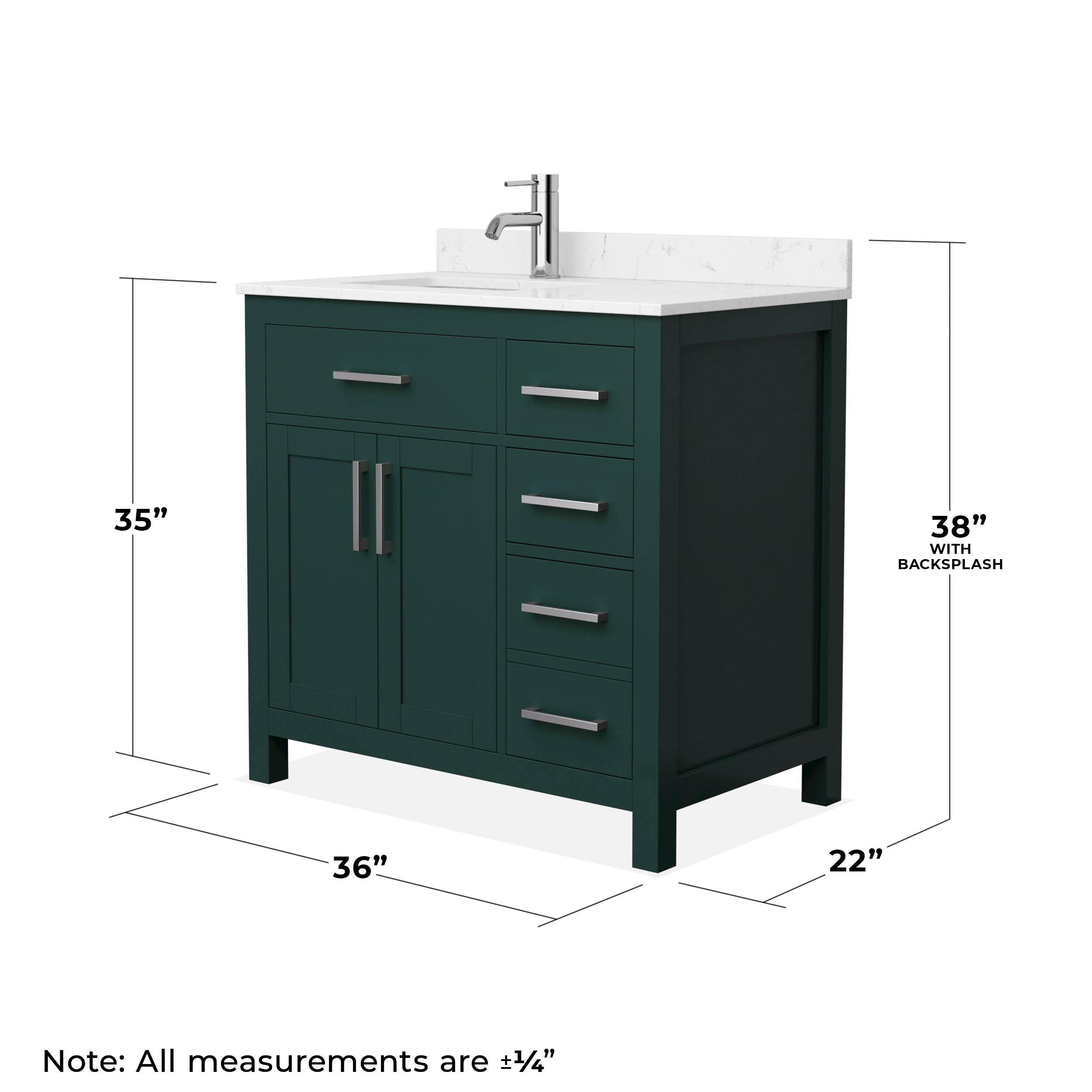 Wyndham Collection WCG242436SGECCUNSMXX Bath-Vanity-Combo - View #5