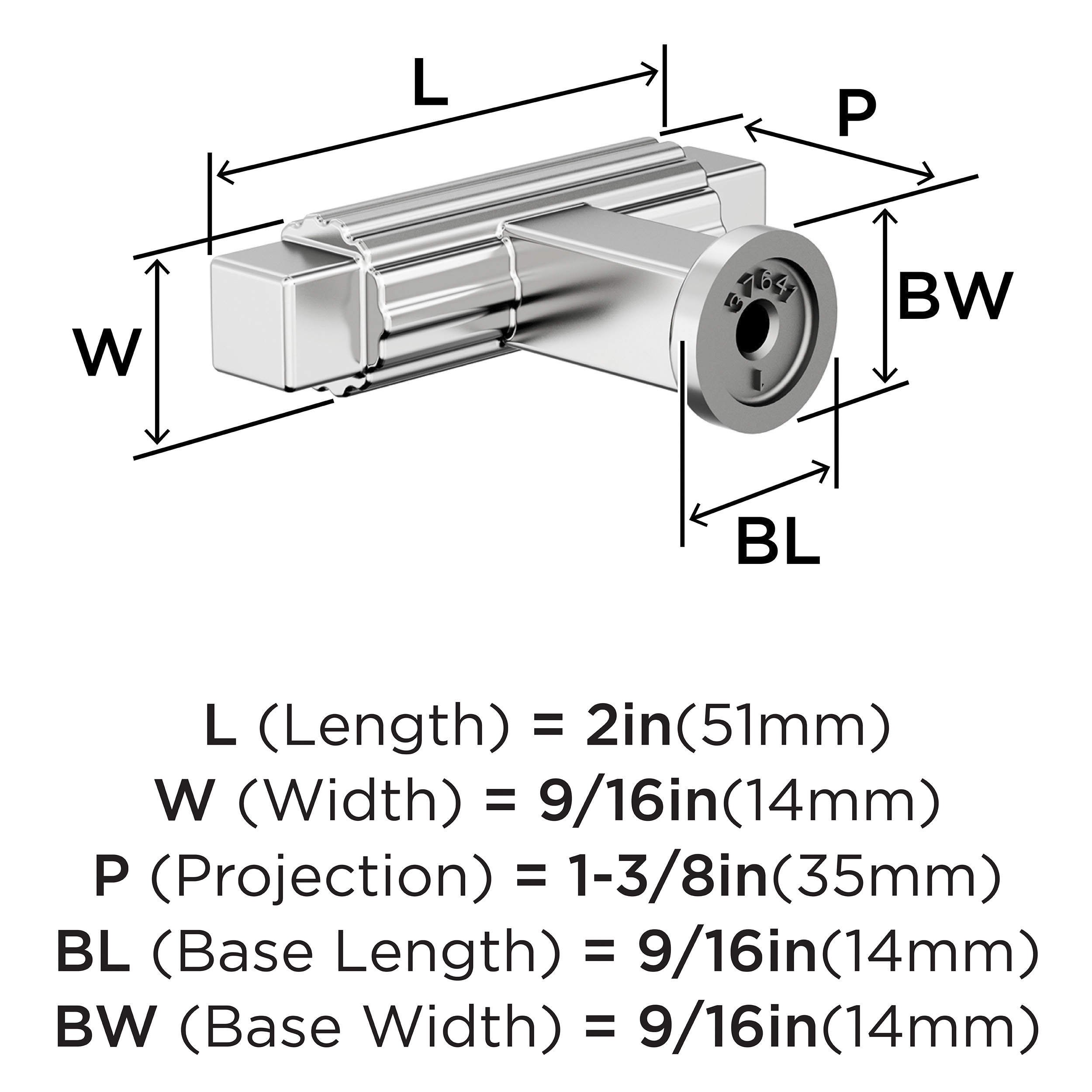 Amerock BP3764126 Cabinet-Knobs - View #4