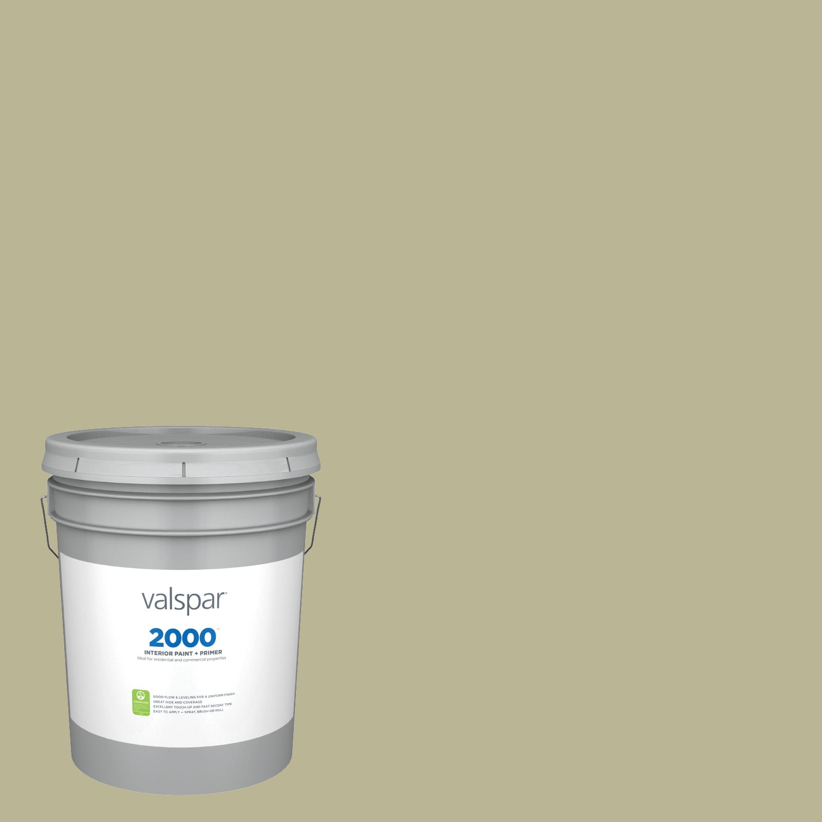 Valspar 6005-3C-30104 2000 Flat Oakmoss 6005-3C Latex Interior Paint Paint + Primer ( 5-gallon )