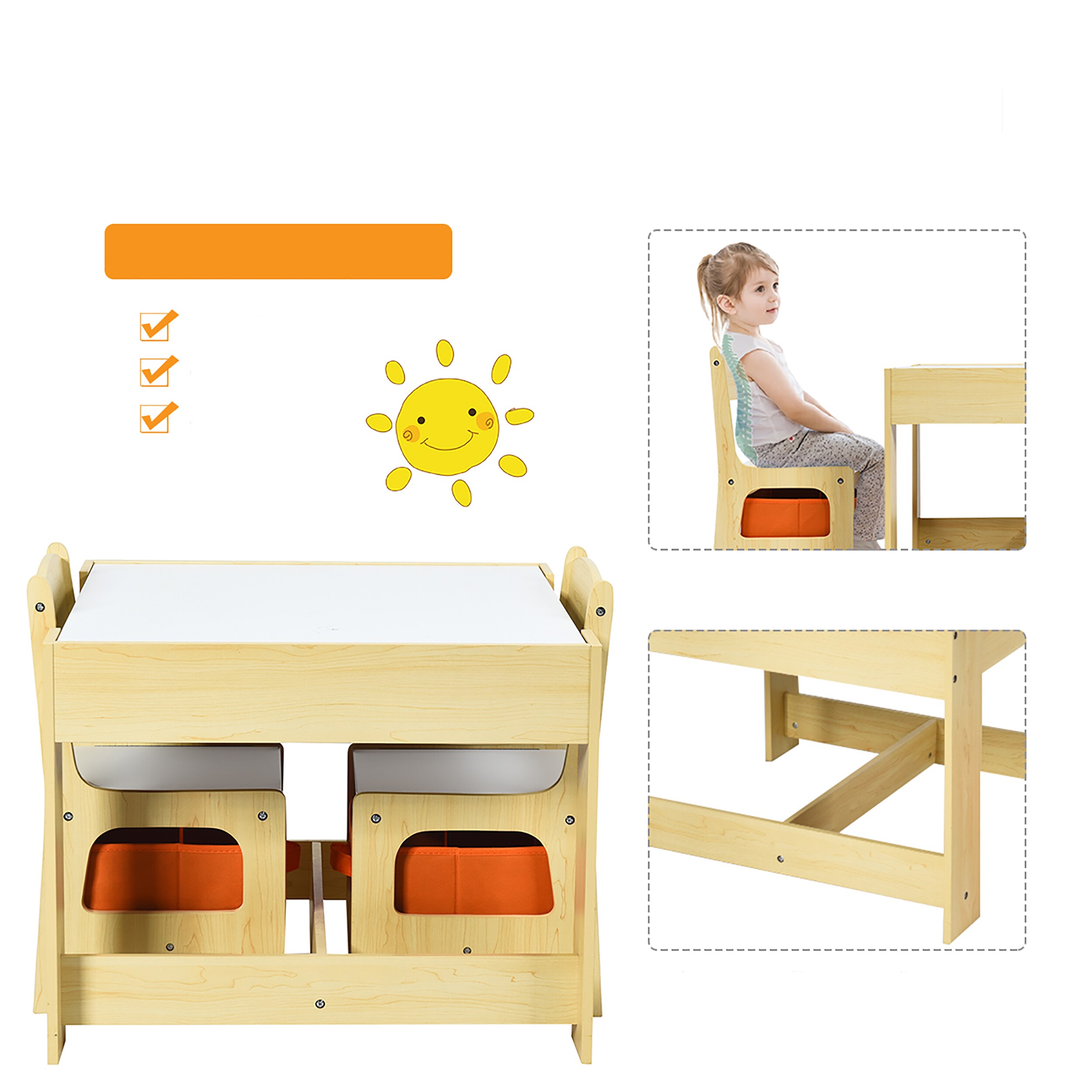 Goplus LWS00378 Kids-Play-Tables - View #3