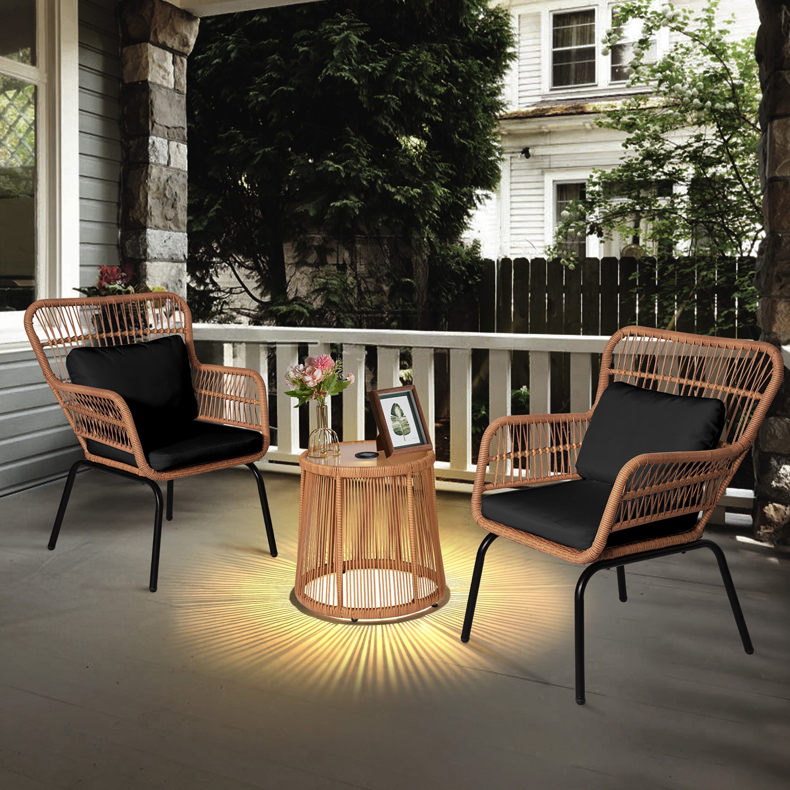 Grearden LS-ZHNF2109-RD Patio-Conversation-Sets - View #3