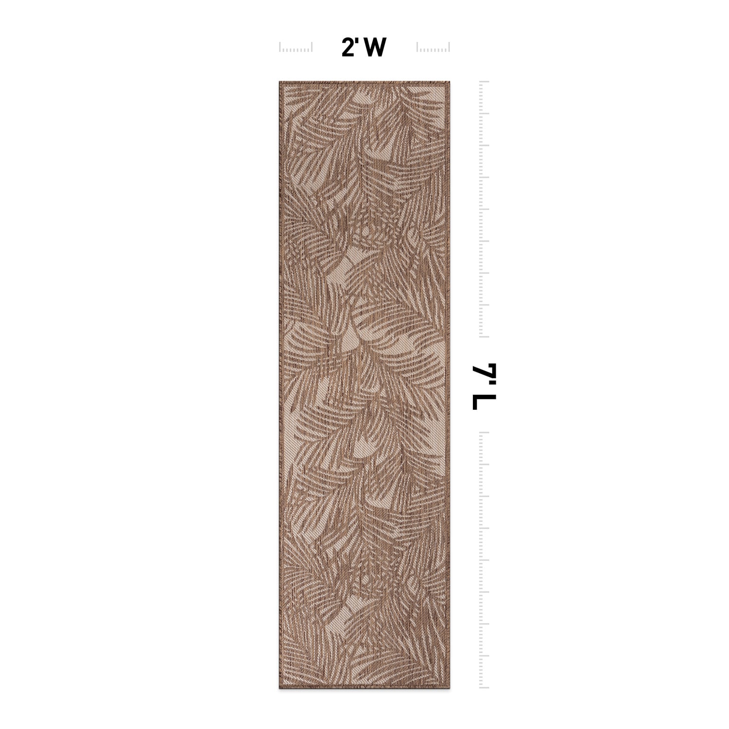 World Rug Gallery 118BROWN2X7 rugs - View #3