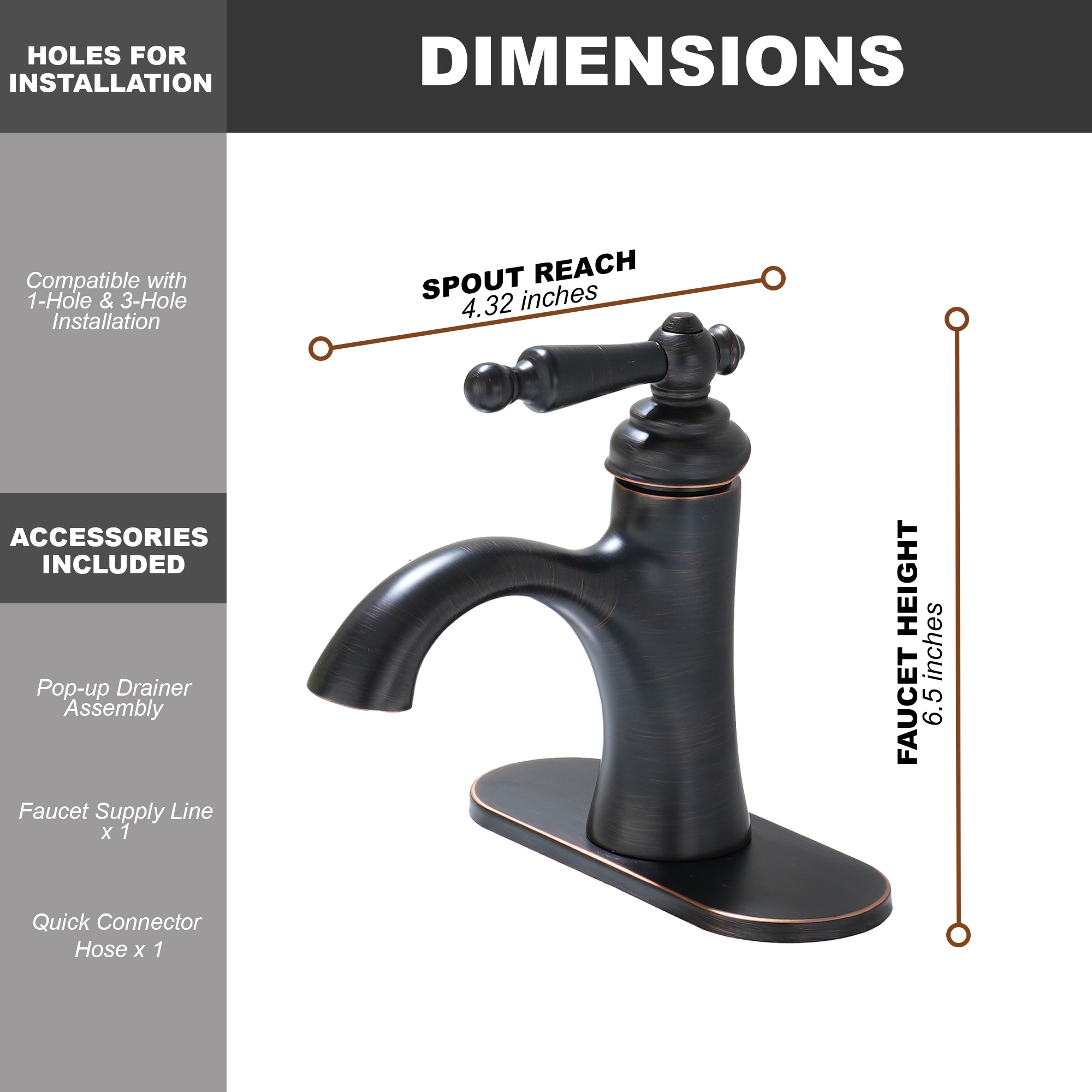 CASAINC KCLT0008-ORB Lavatory-Faucets - View #5