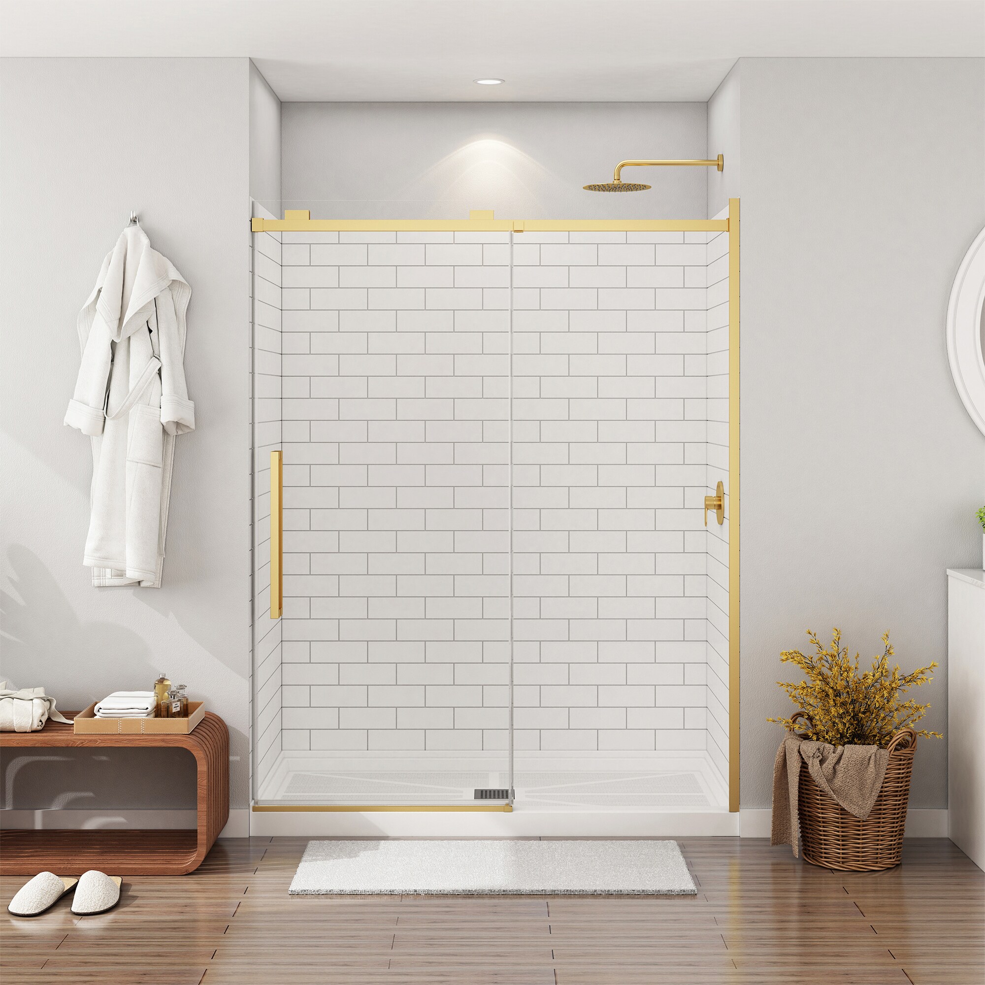 CASAINC CABR1301BG22C15 Alcove-Shower-Kit - View #3