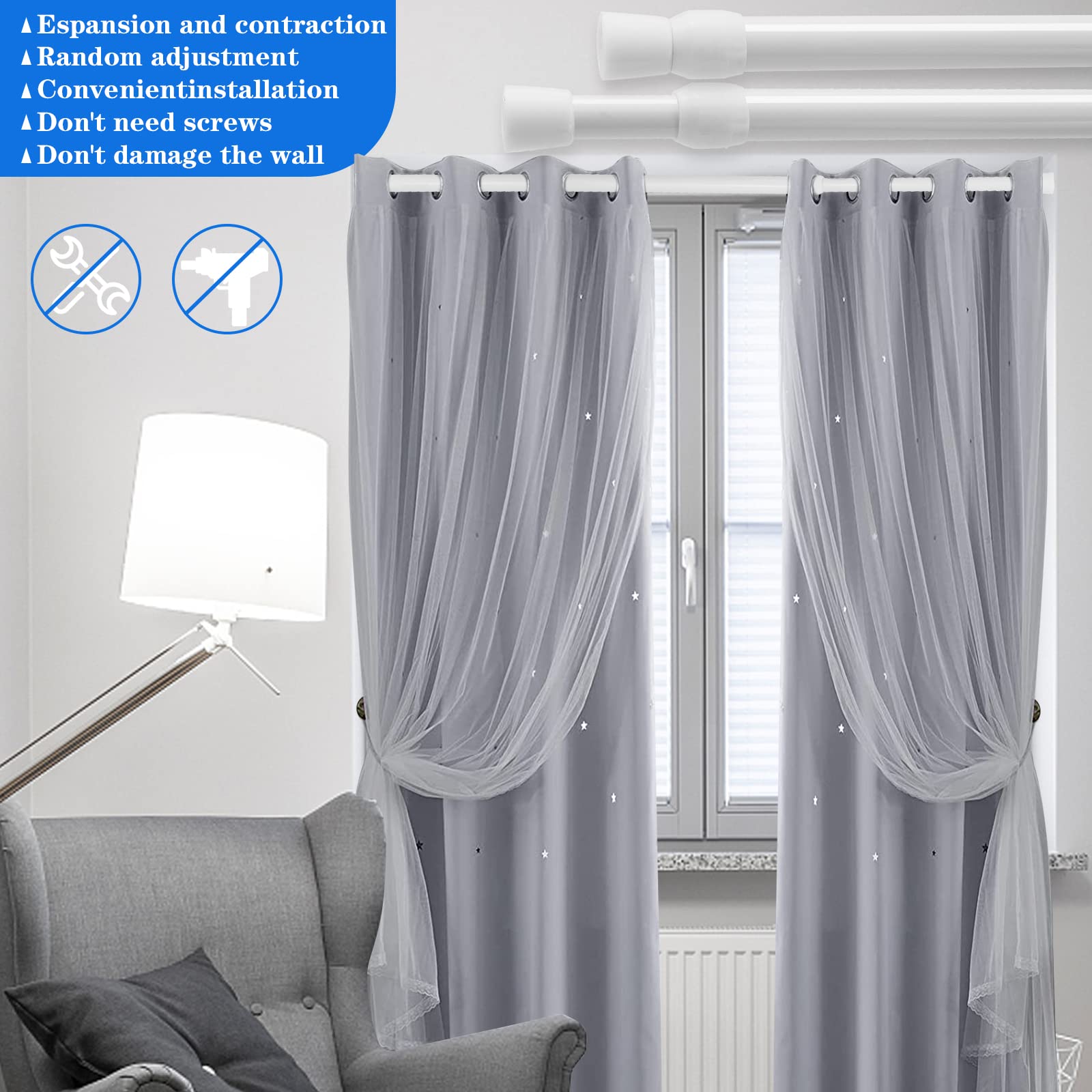 LAIFUCAM LLA0812J454 Curtain-Rods - View #5