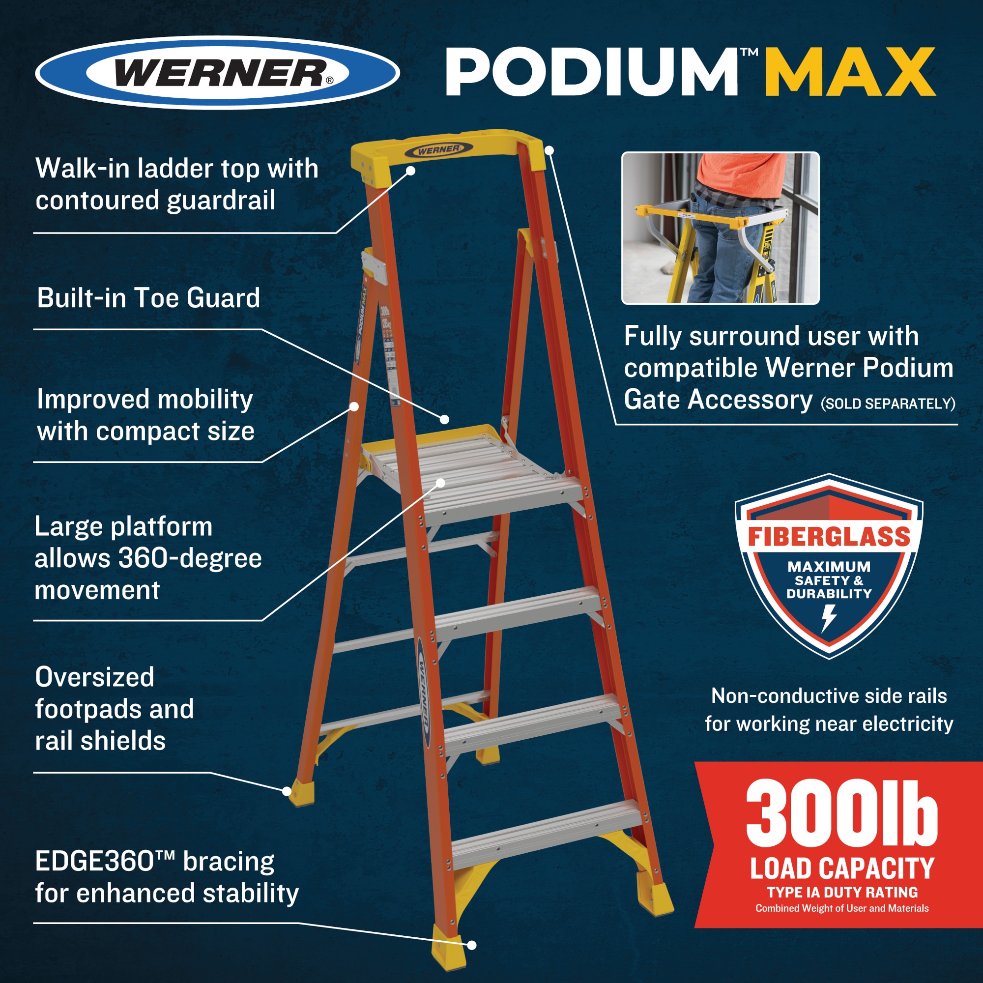 Werner PD6202 Step-Ladders - View #11