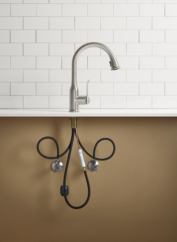 KOHLER Motif Vibrant Stainless Single Handle Pull-down Kitchen Faucet