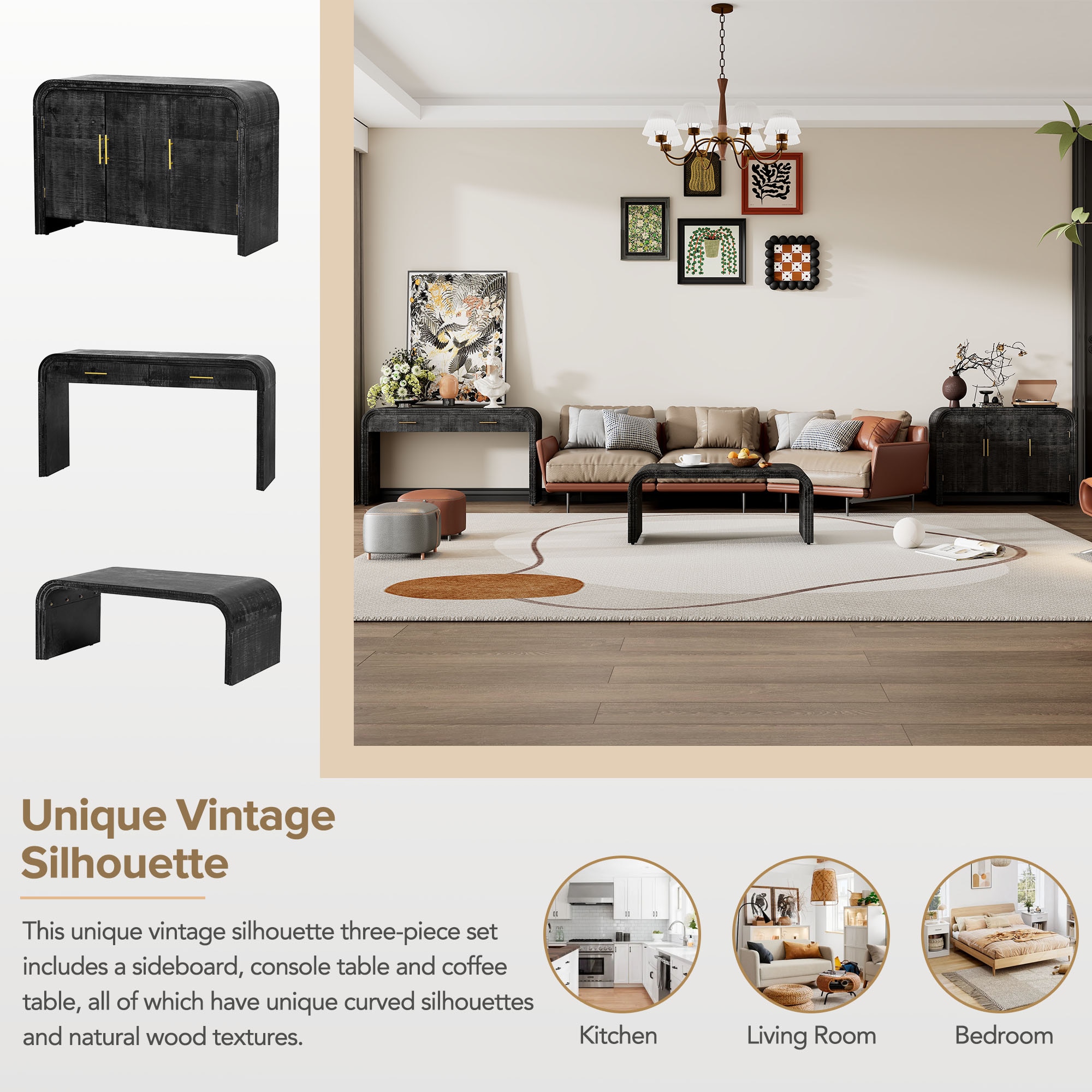 ModernLuxe XW000016AAB Console-Sofa-Tables - View #3