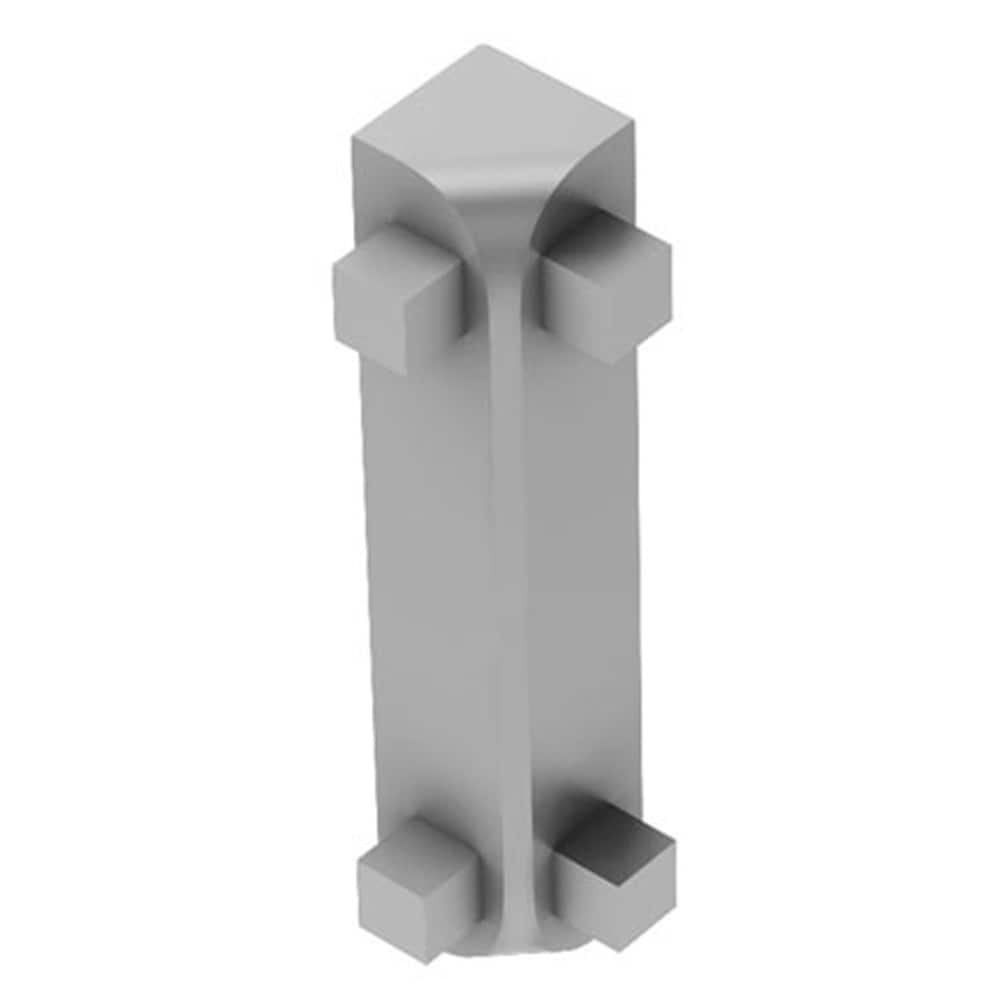 Schluter Systems I90RC100AE39 Rondec-CT 0.375-in W x 1.976-in L Satin anodized aluminum Aluminum Inside corner Tile Edge Trim