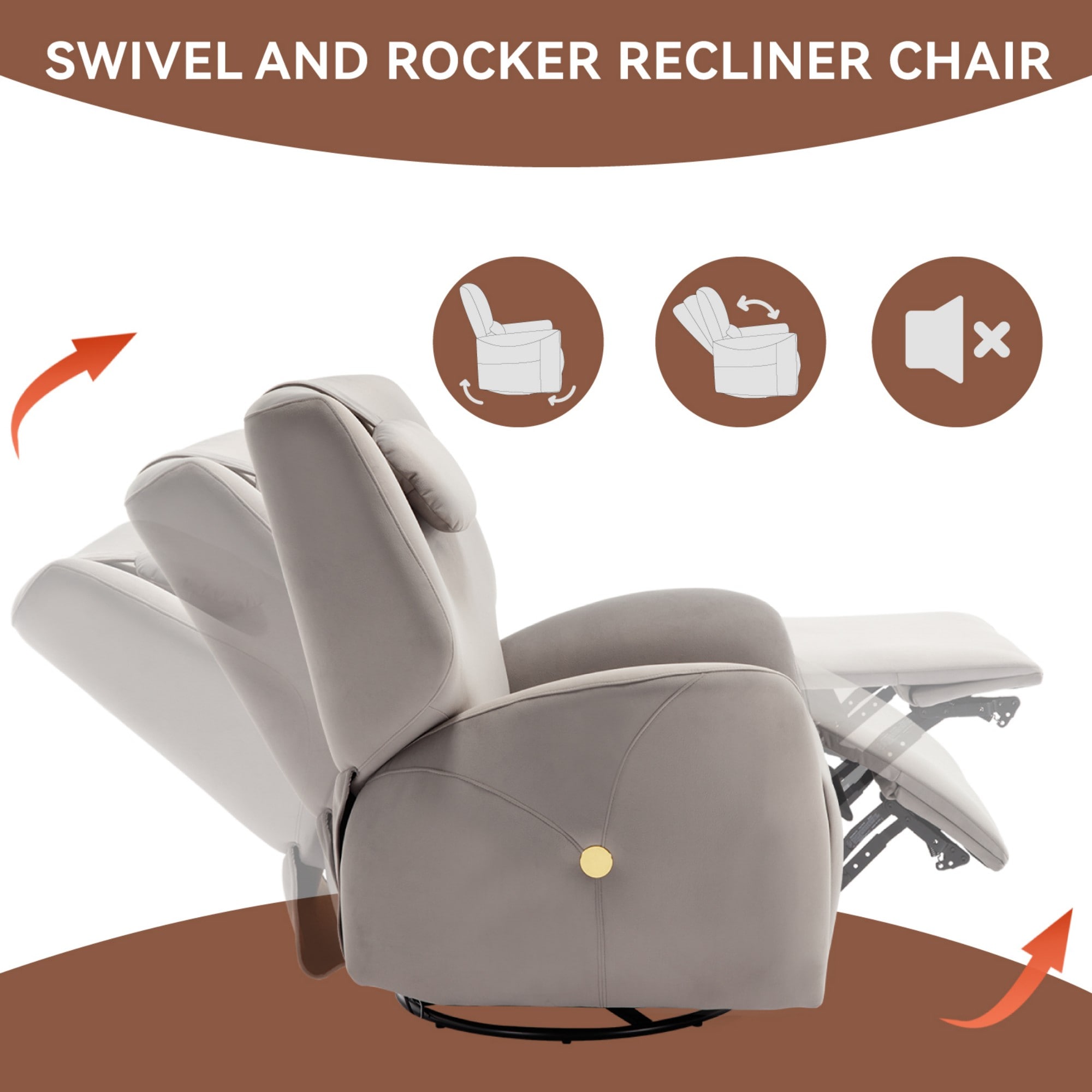 Boyel Living BL-CM806GY recliners - View #7