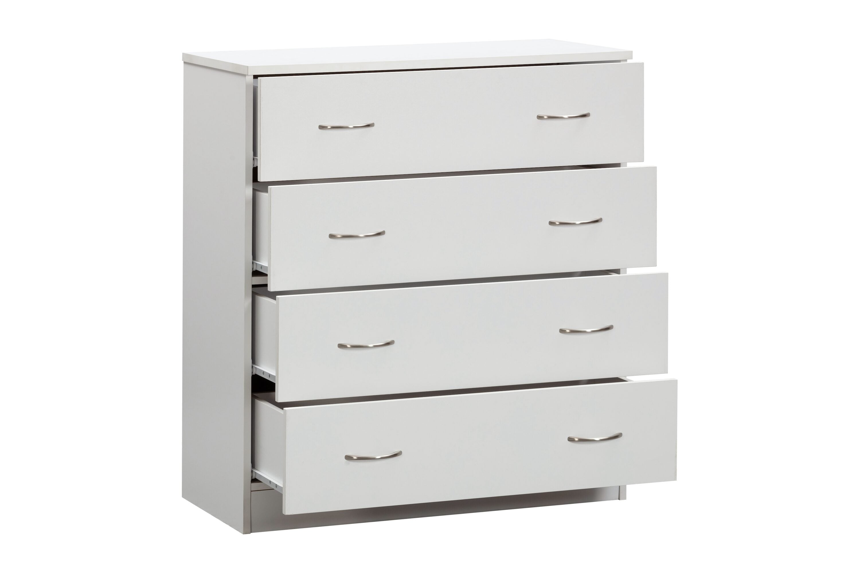 OSHOME OS Home and Office Furniture Model 6003 Four Drawer Chest in White