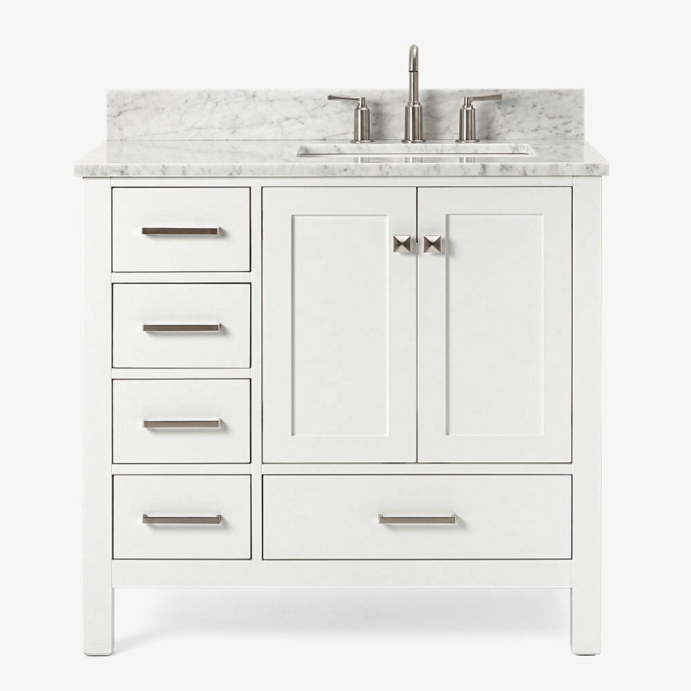 ARIEL A037SRCW2RVOWHT Bath-Vanity-Combo - View #2