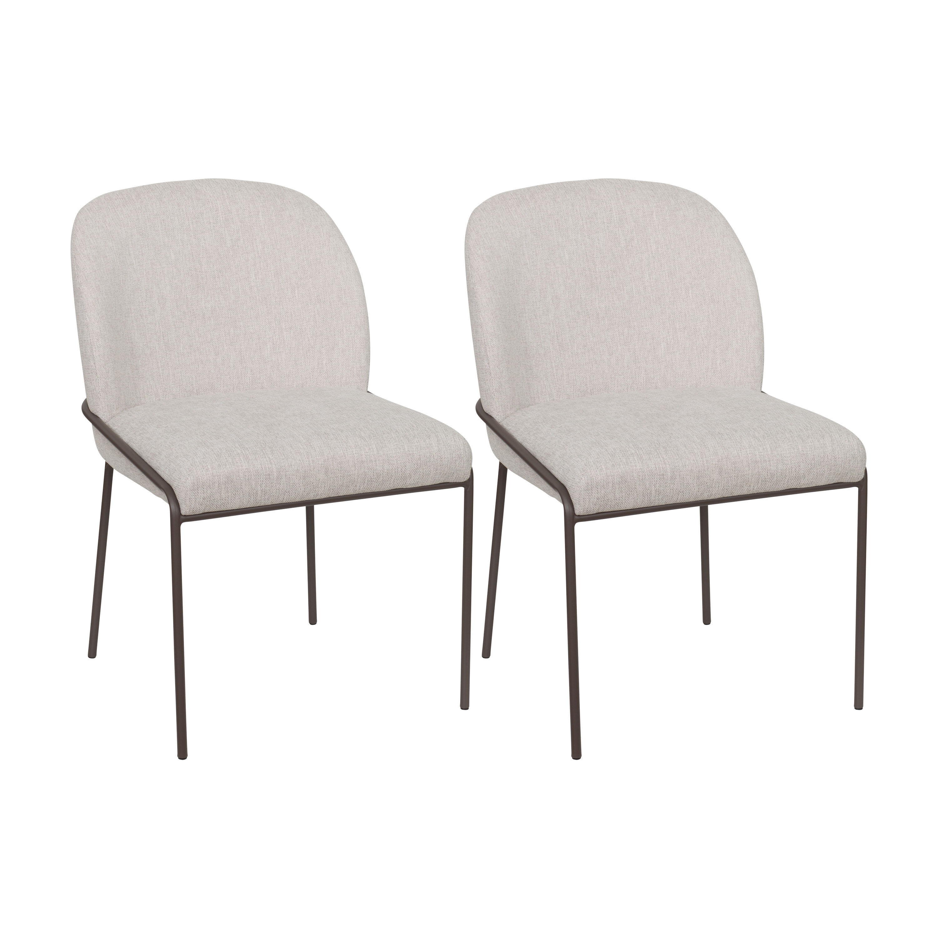 CorLiving DDW-420-C Blakeley Contemporary/Modern Polyester/Polyester Blend Upholstered Dining Side Chair (Metal Frame)