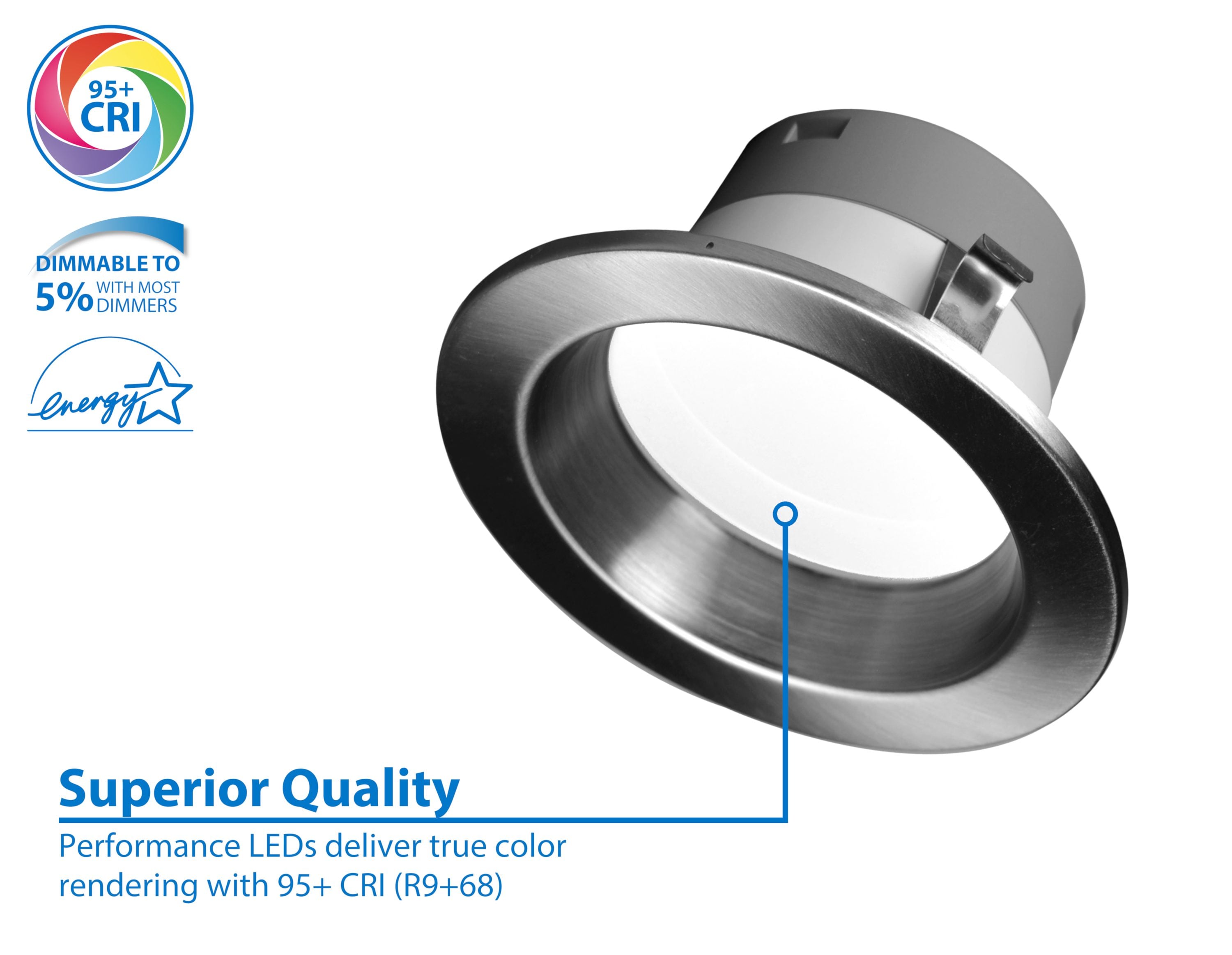 Nicor Lighting DLR46071203KNK Led-Retrofit-Downlight - View #5