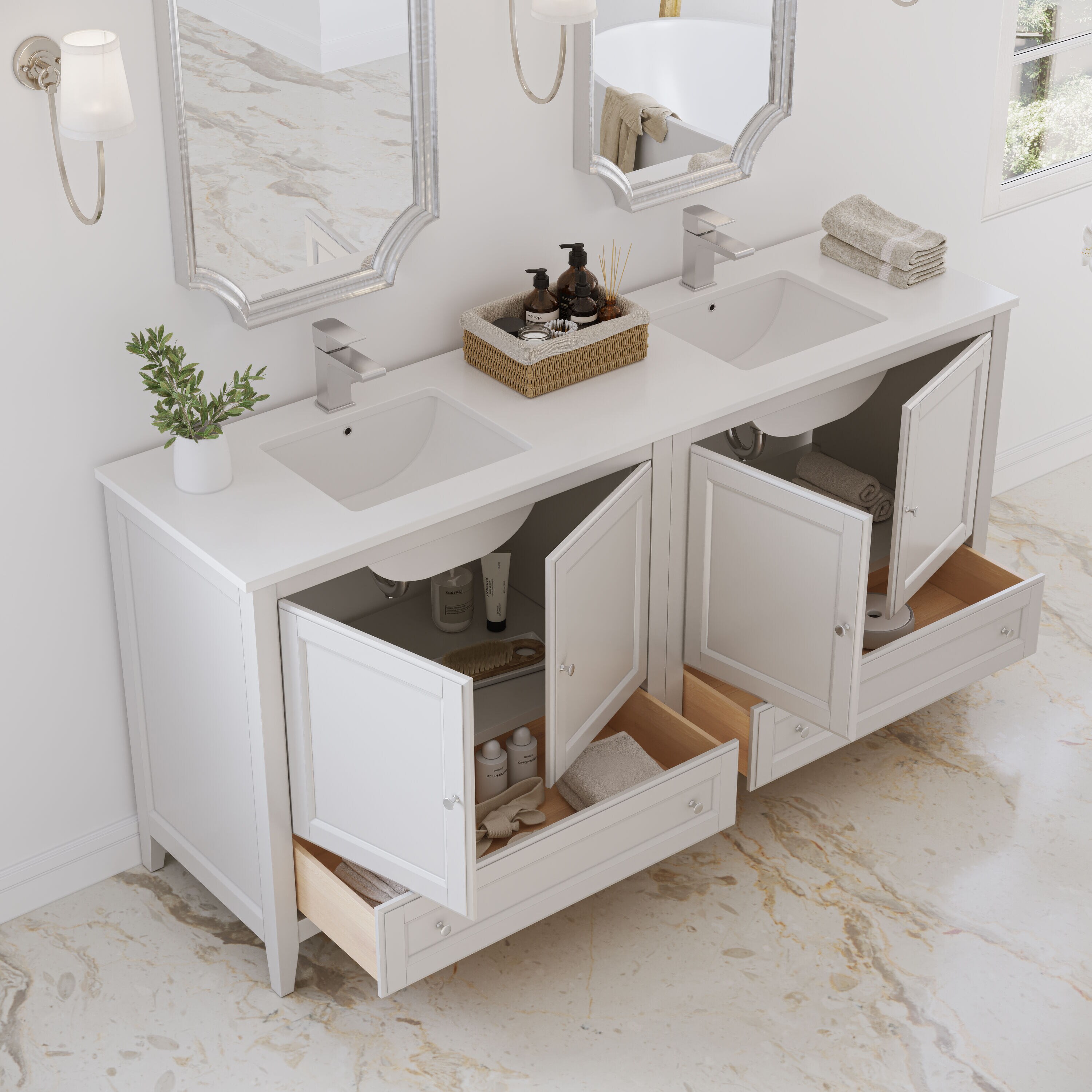 Fresca FCB20-3636AW-CWH-U Bath-Vanity-Combo - View #3