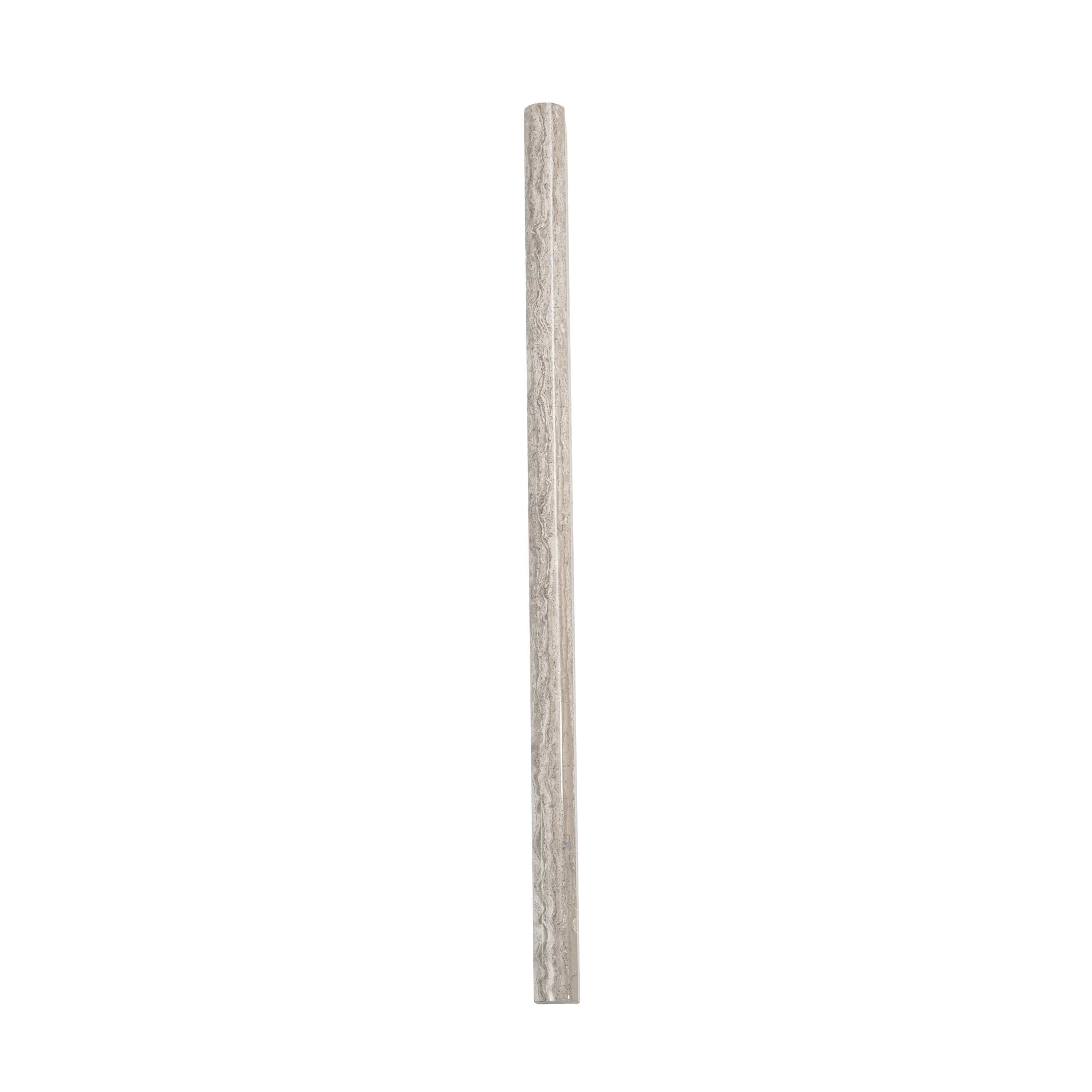 Apollo Tile APLMGR881PA Dark Gray 1/2-in x 12-in Polished Marble Pencil Tile ( 0.5-sq ft / Carton ) 10 -Pack