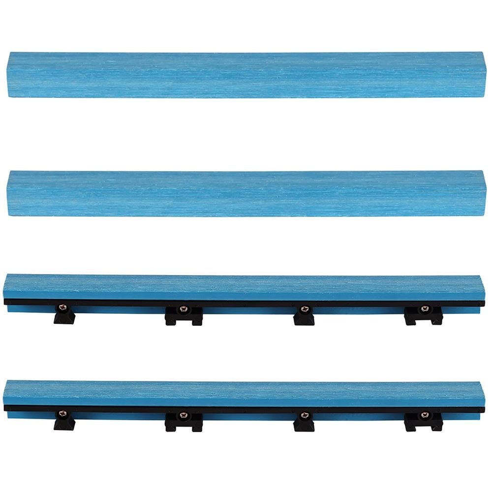 Caribbean Blue Elm Composite Deck Tile Trim, 12" x 1"