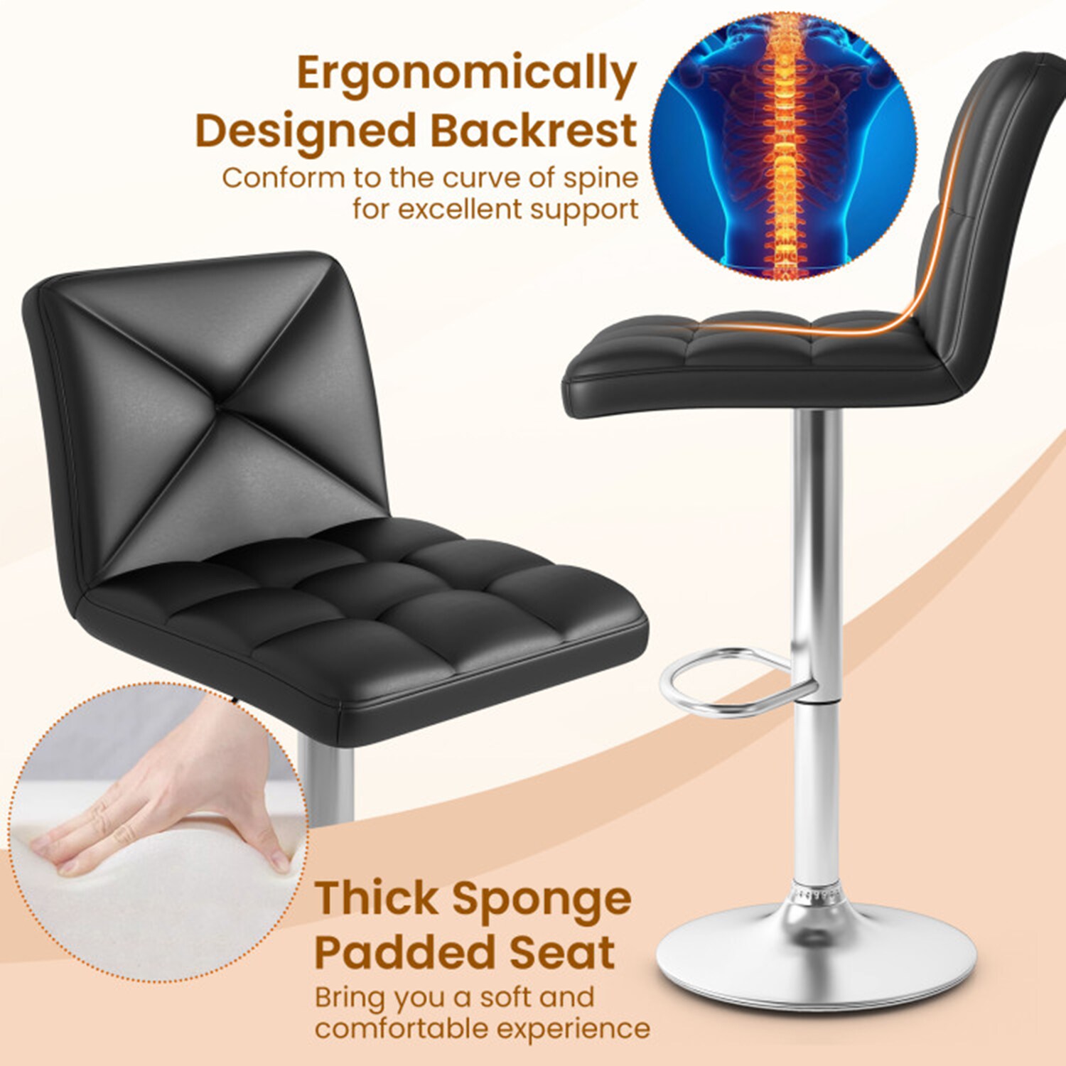 Mondawe MD-JV12126BK stools - View #5
