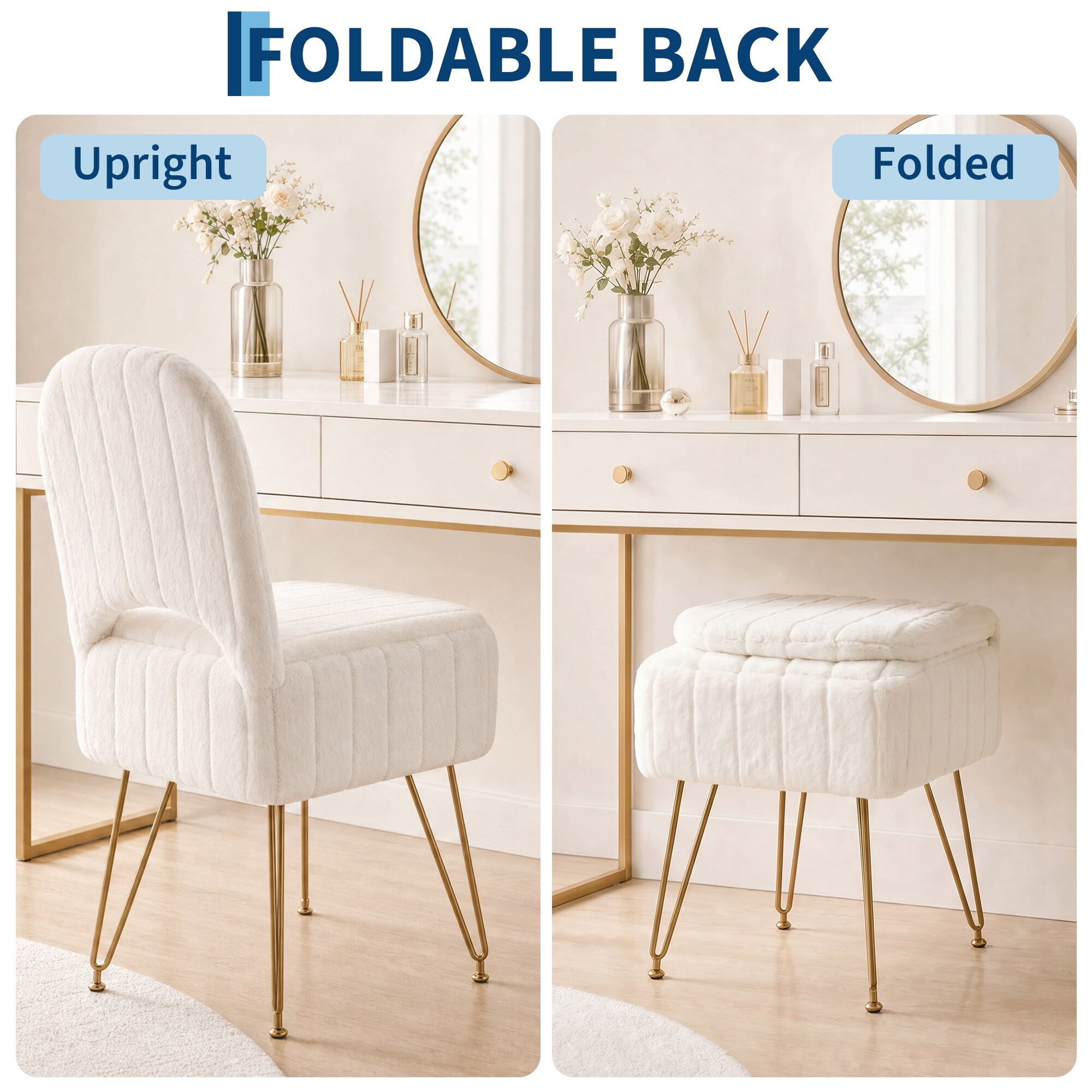IdealHouse BKU-ZDUP-OUQSXUN Vanity-Stools - View #7