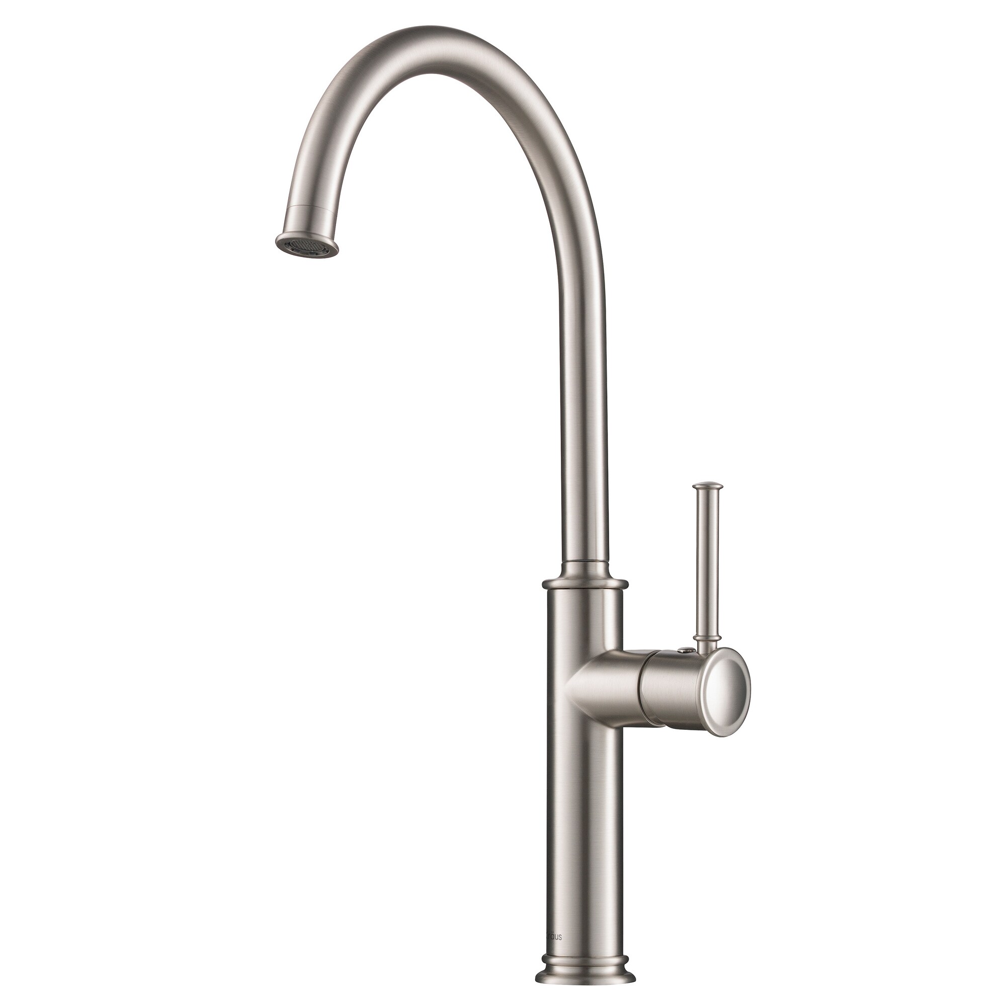 Kraus Sellette Spot Free Stainless Steel Single Handle Bar and Prep Kitchen Faucet with Sprayer Function