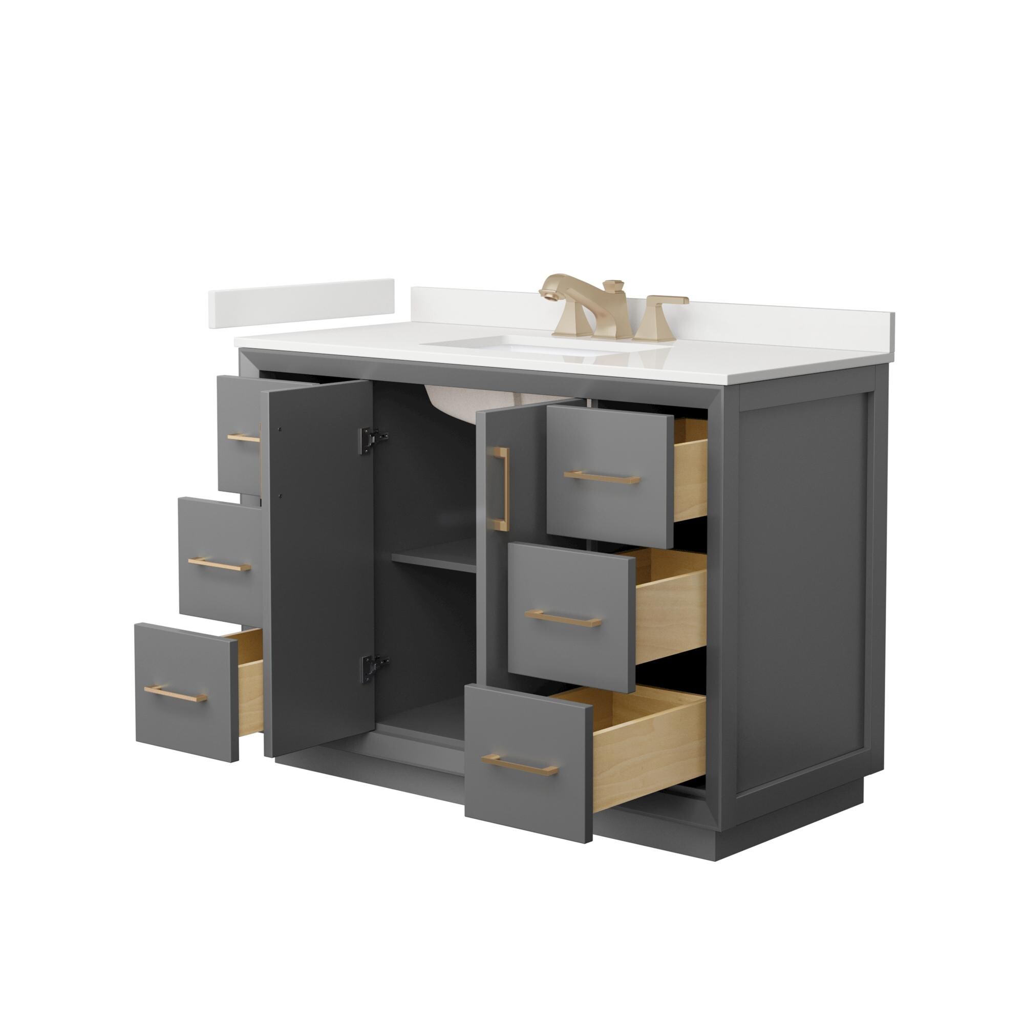 Wyndham Collection WCF414148SGZWQUS3MXX Bath-Vanity-Combo - View #2